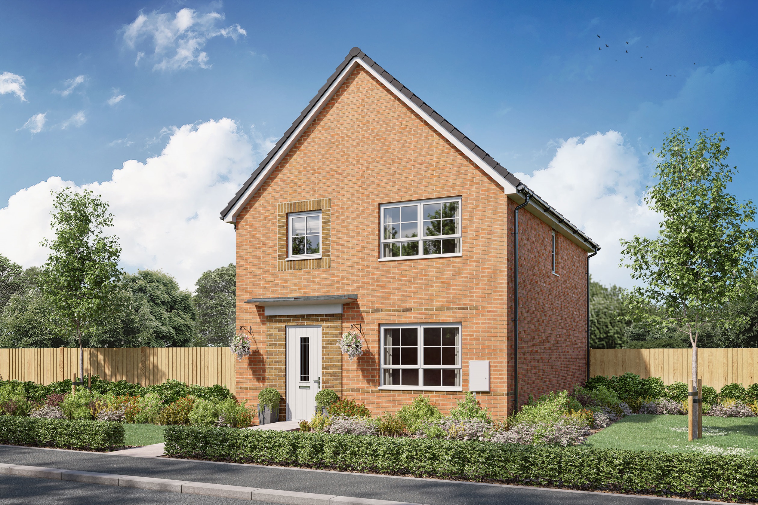 Exterior CGI view of our 3 bedroom Collaton home