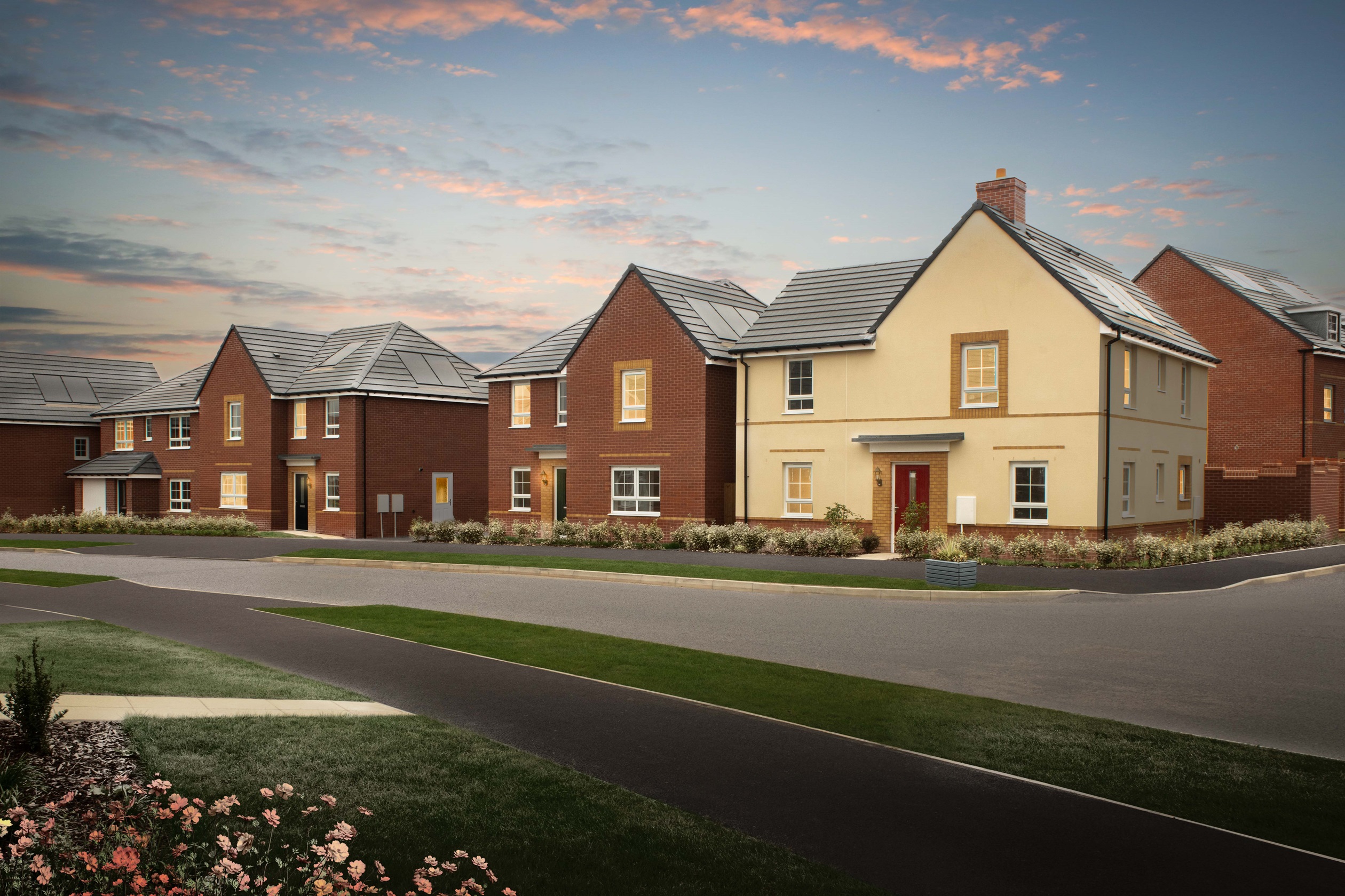 Exterior view of our 4 bed homes 