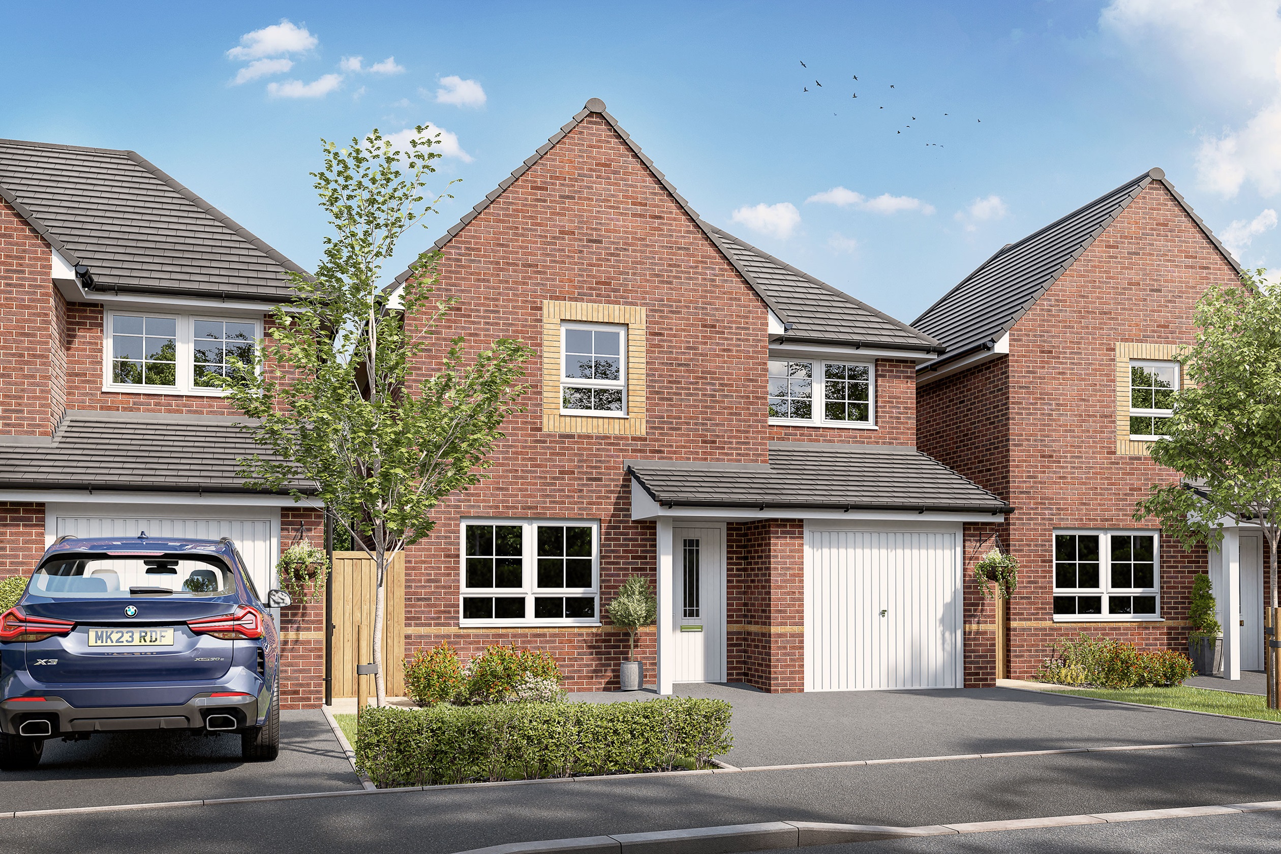 CGI exterior view of our Holkham 4 bed home