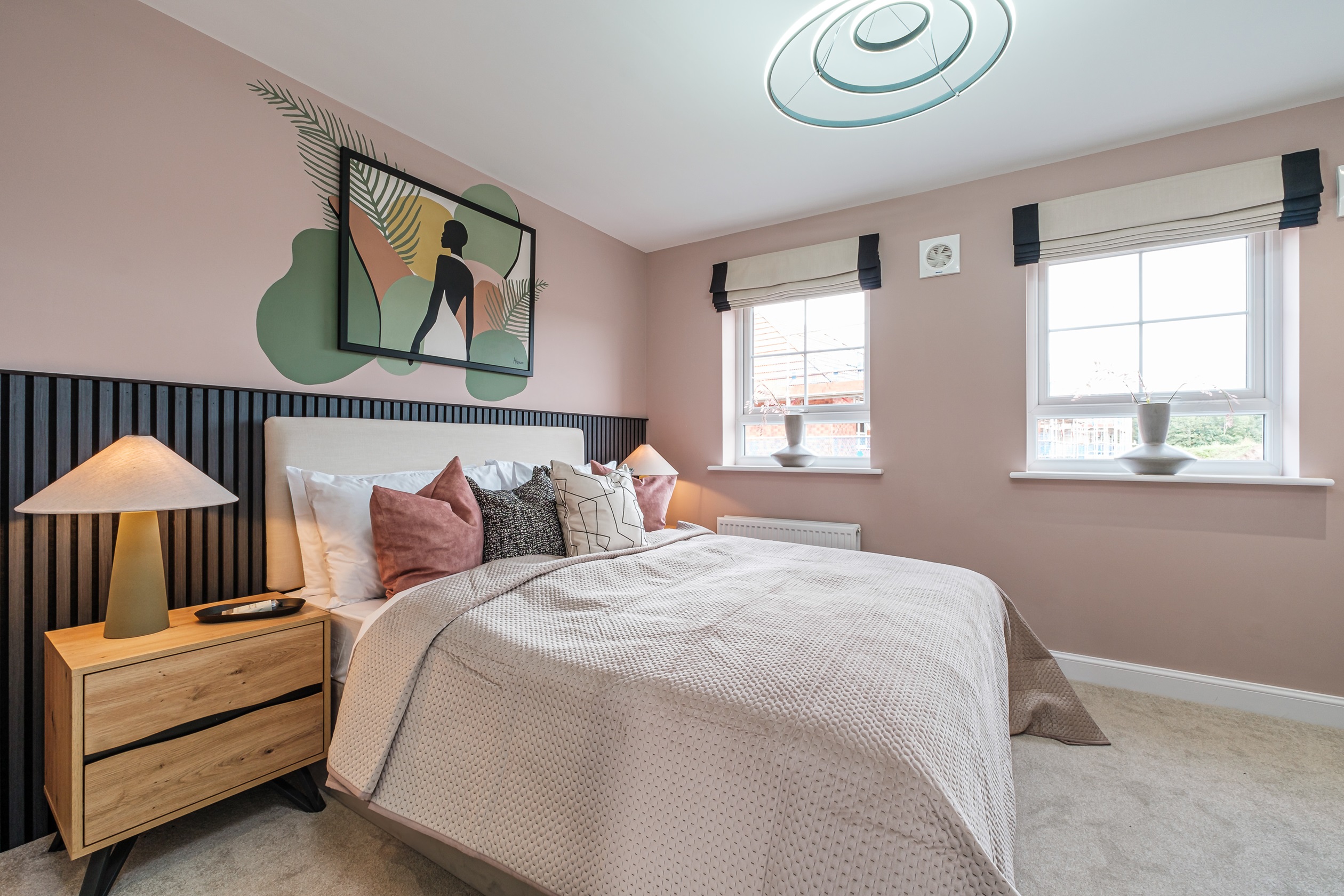 Interior shot of bed 1 in our 3 bed Knightwood home