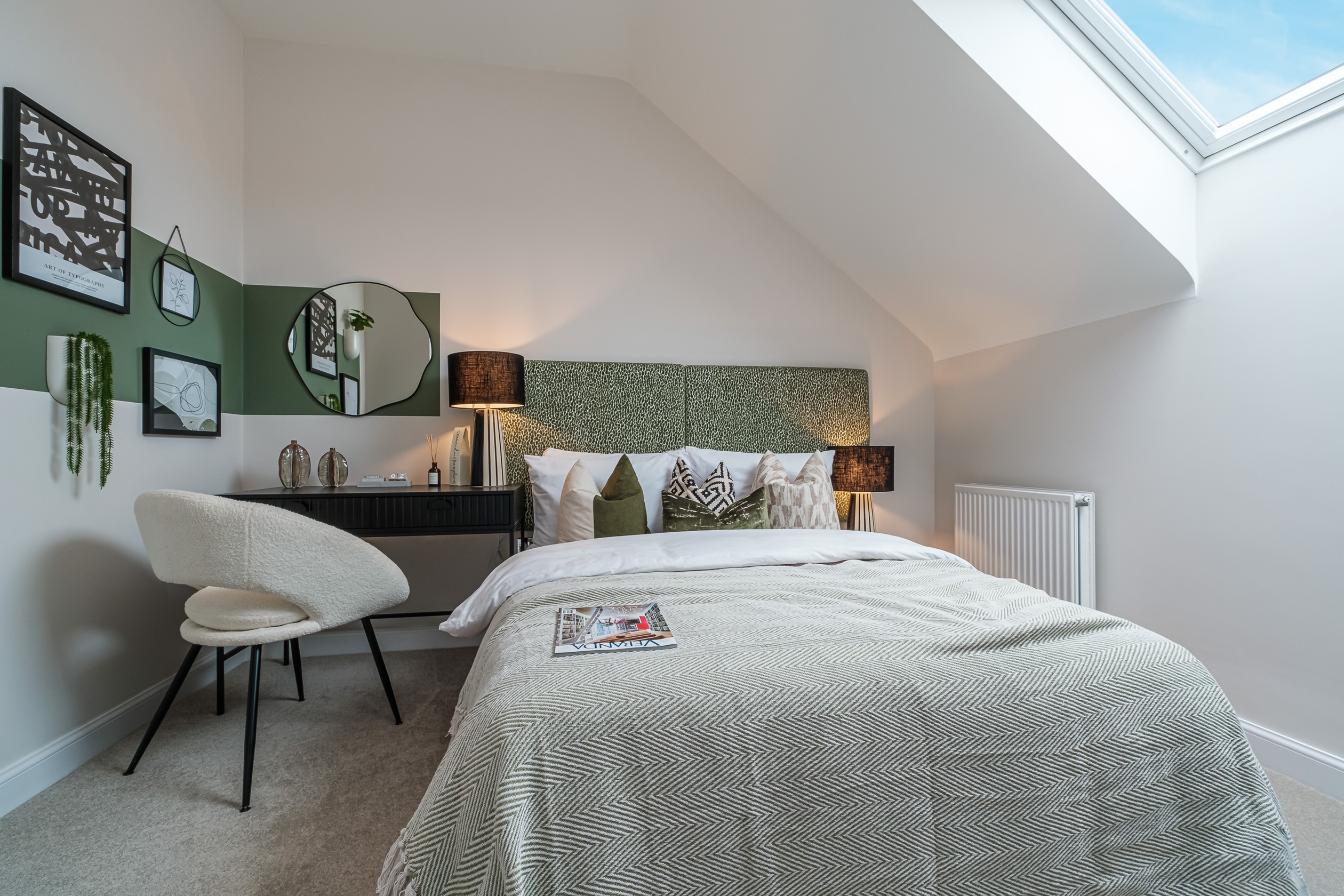 Interior shot of bed 2 in our 3 bed Knightwood home