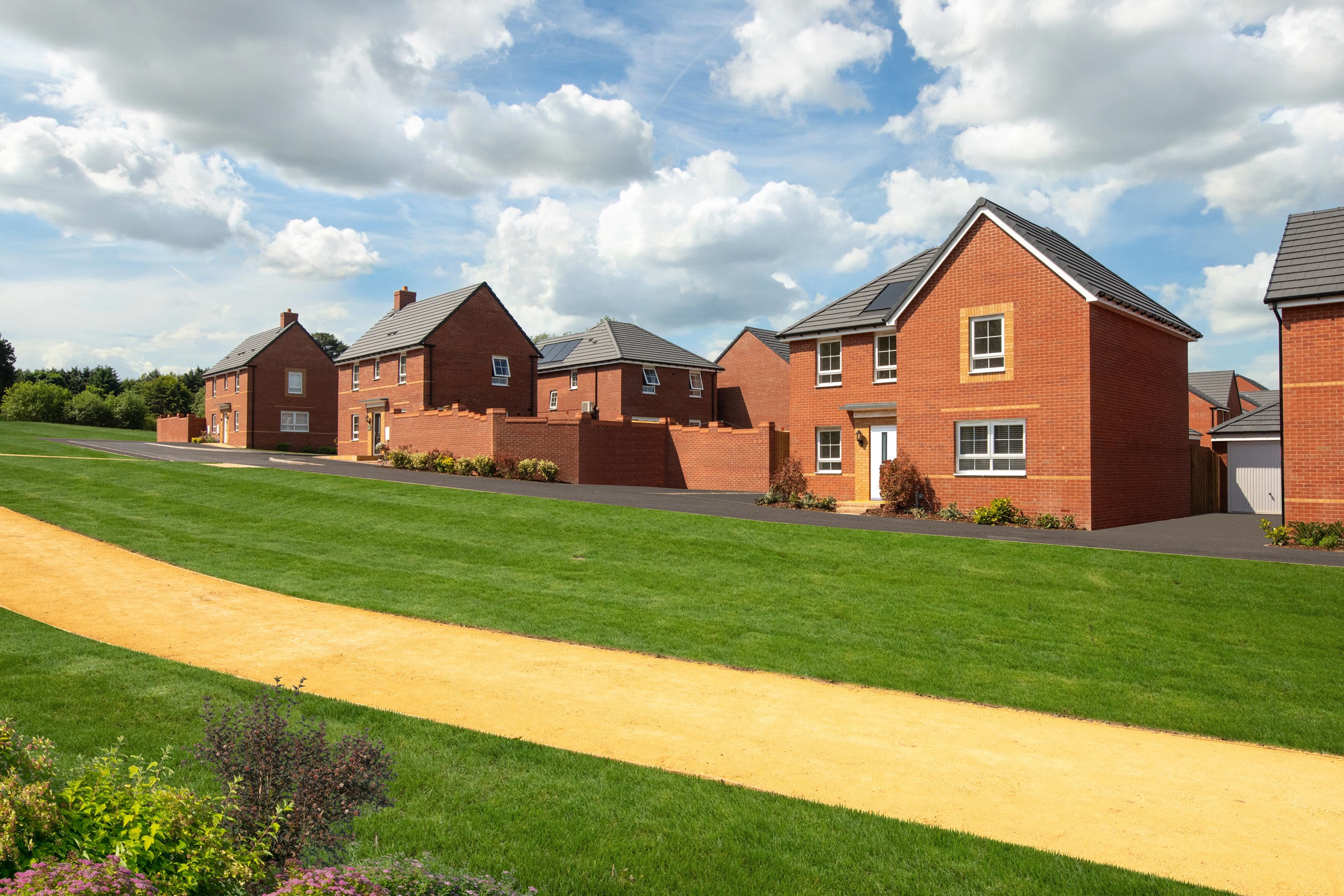 Exterior view of our 4 bed Rowan home