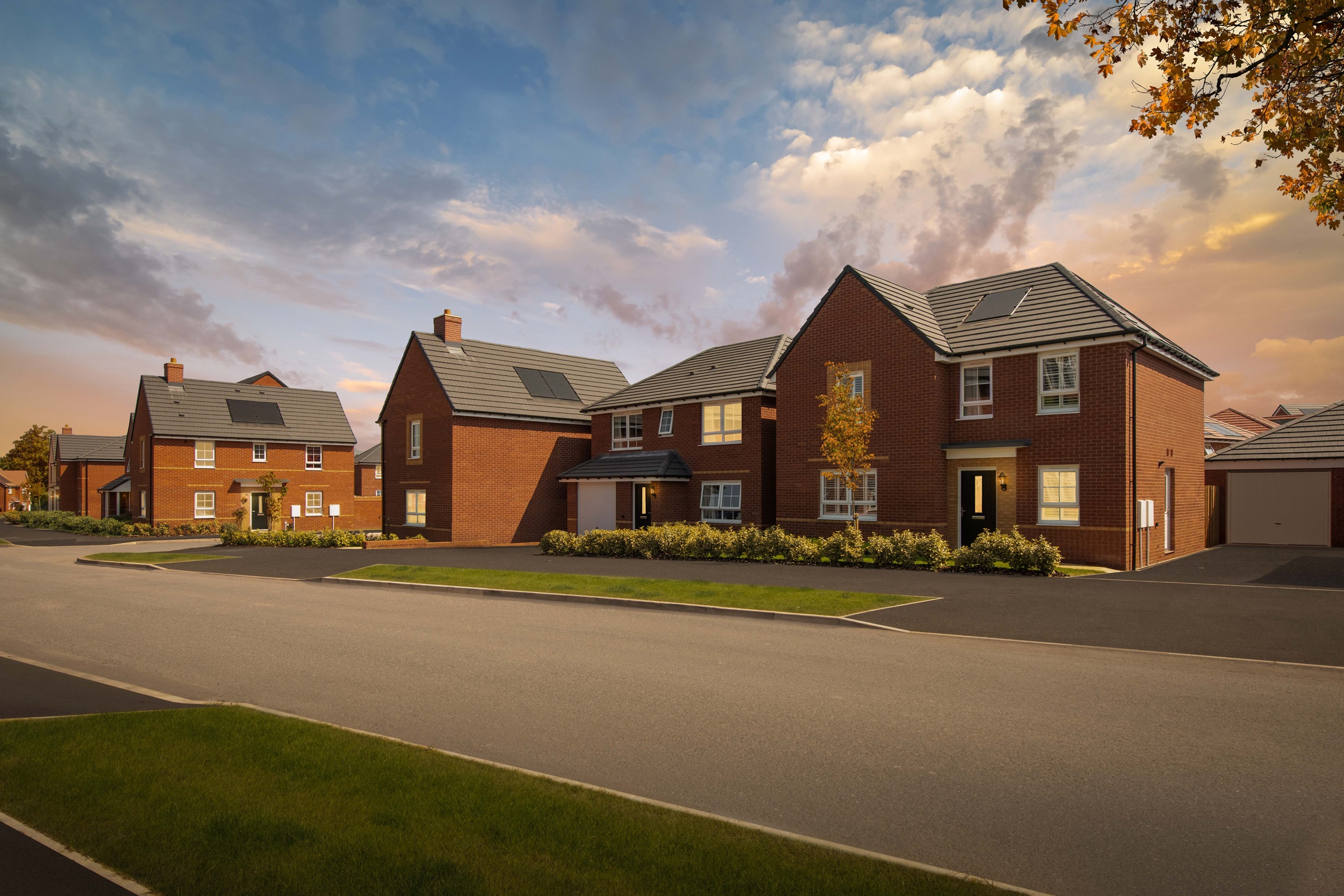 Exterior view of our homes at Silkin Meadows, Telford