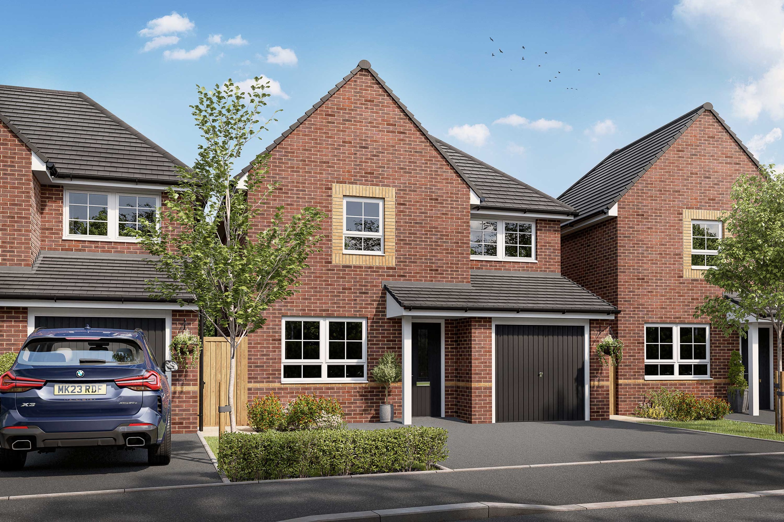 Exterior CGI view of our Holkham home