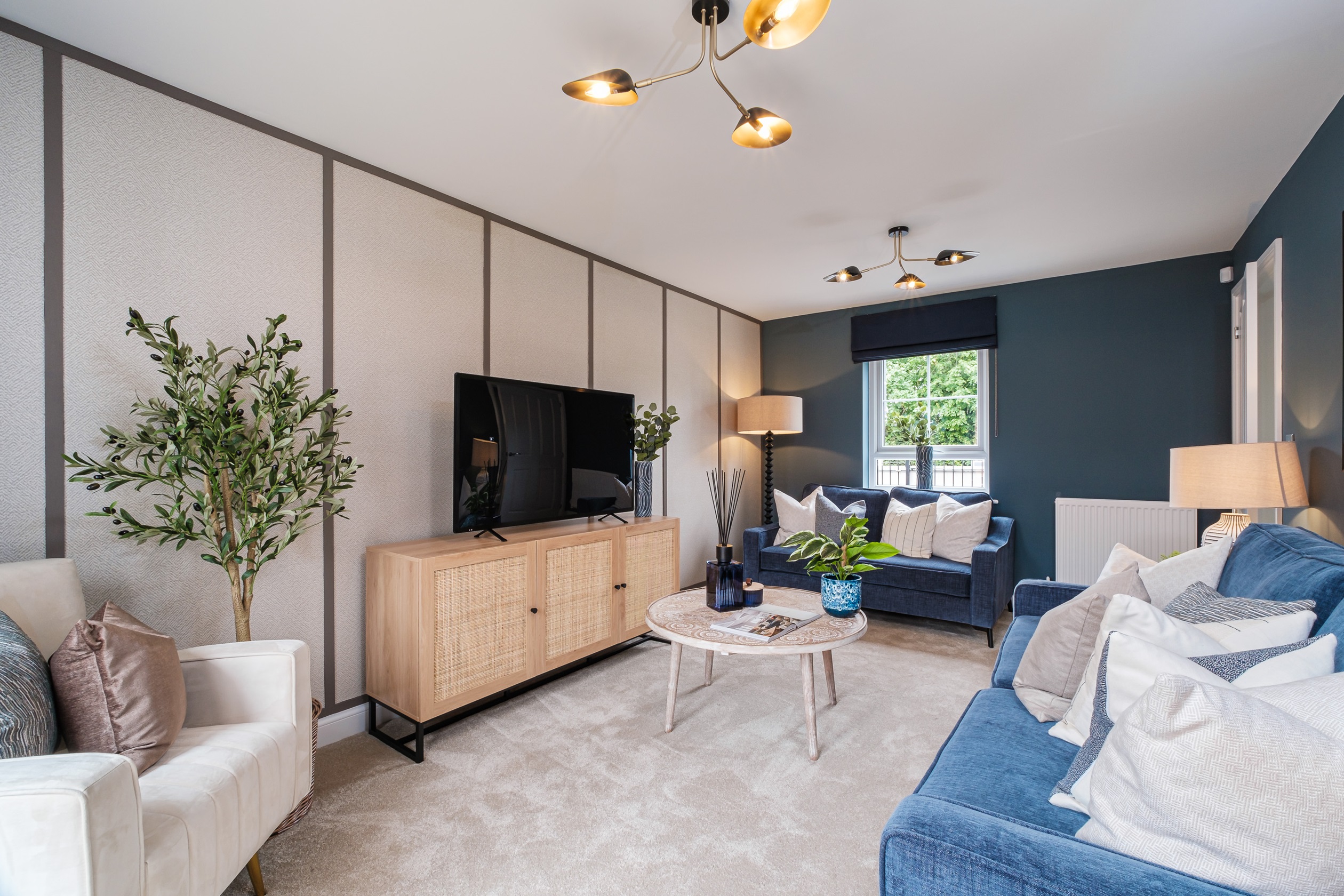 Interior view of the lounge in our 4 bed Alderney home