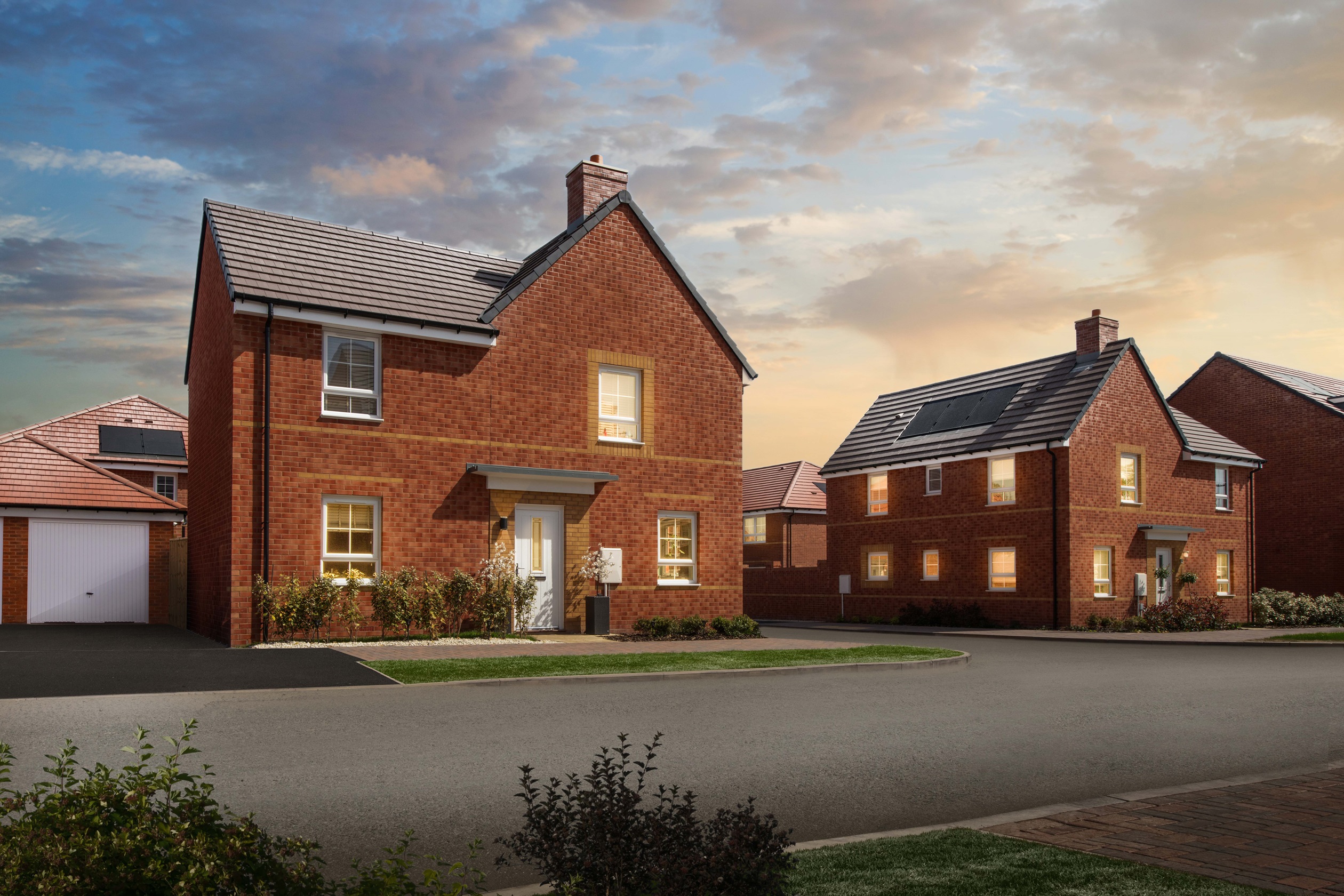 Exterior view of our 4 bed Alderney homes