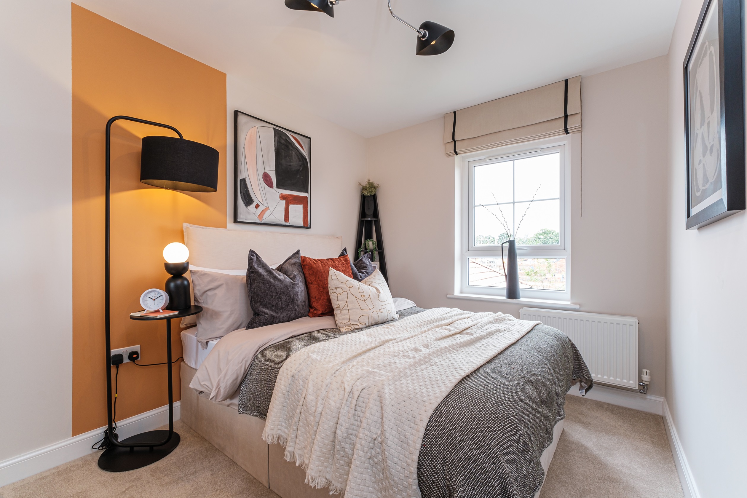 Interior view of bed 2 in our 3 bed Mewstone home