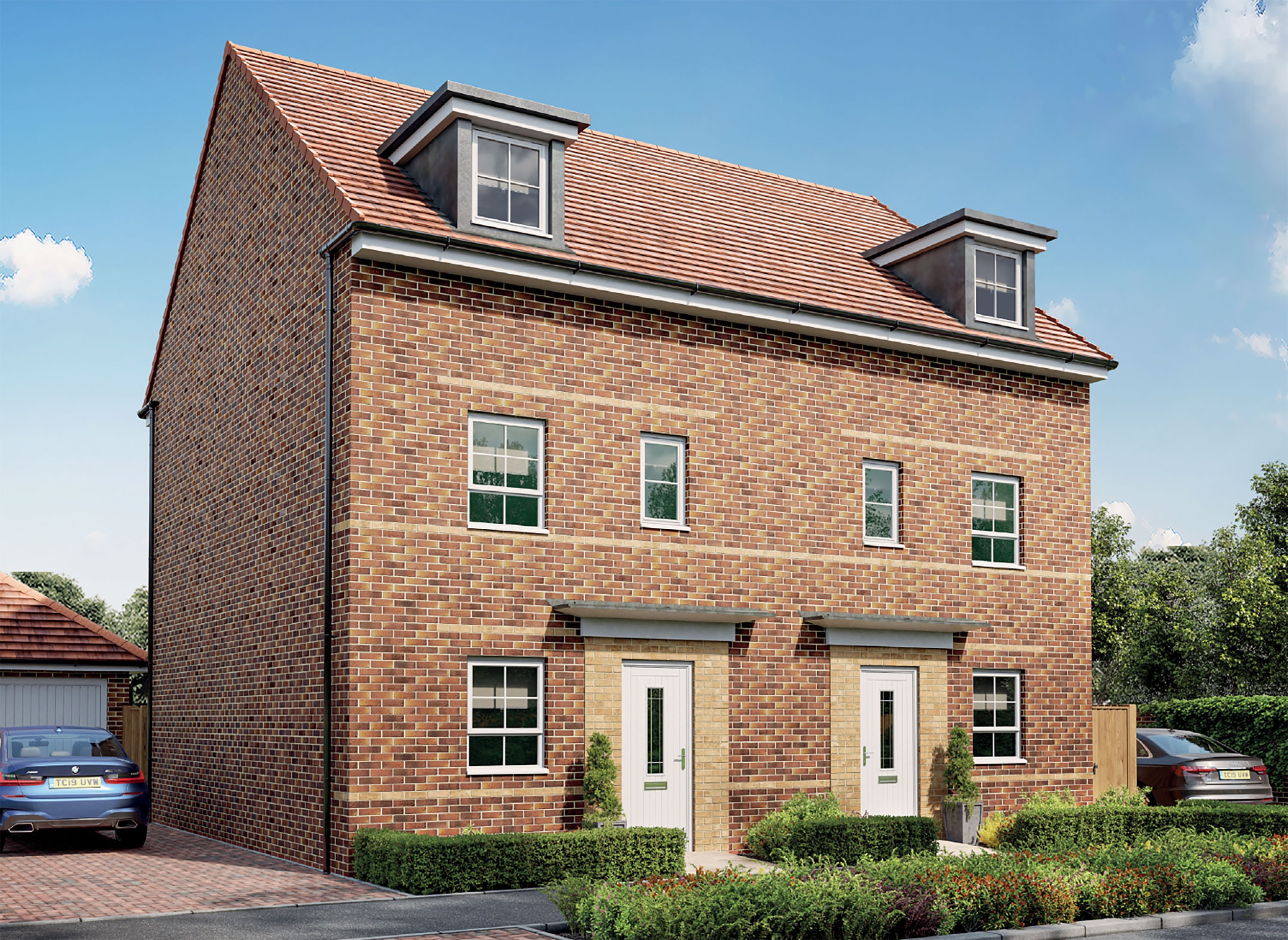 Exterior view of our 4 bed Woodcote home