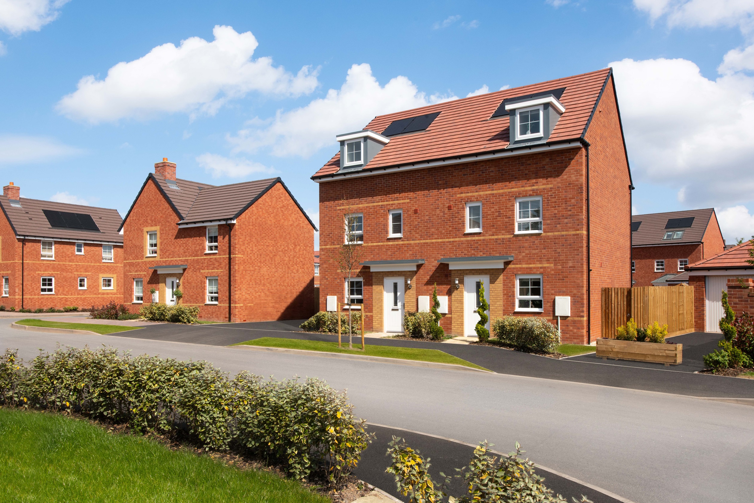 Exterior view of our 4 bed Woodcote home