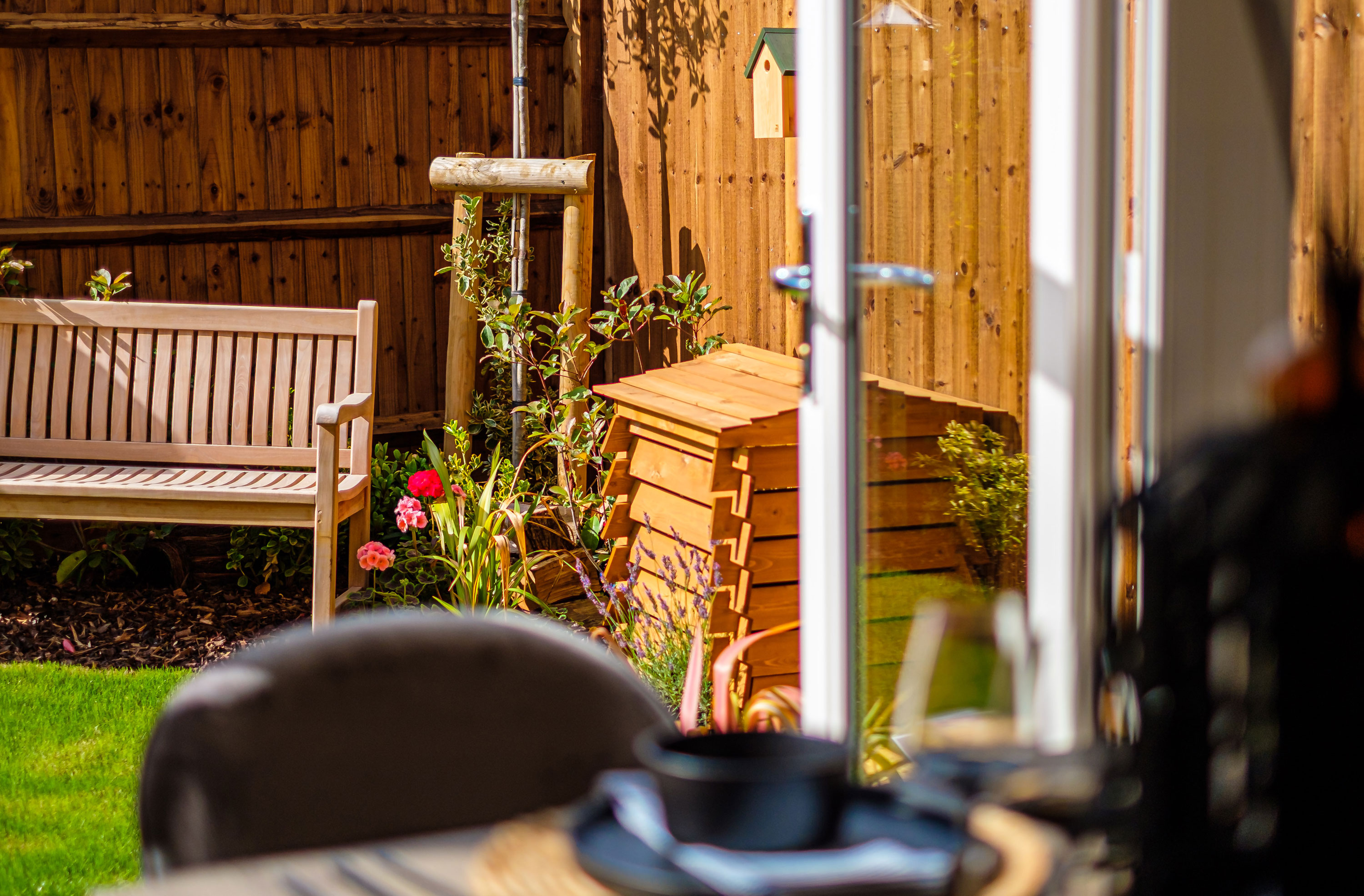 View from our 4 bed Woodcote show home into the garden