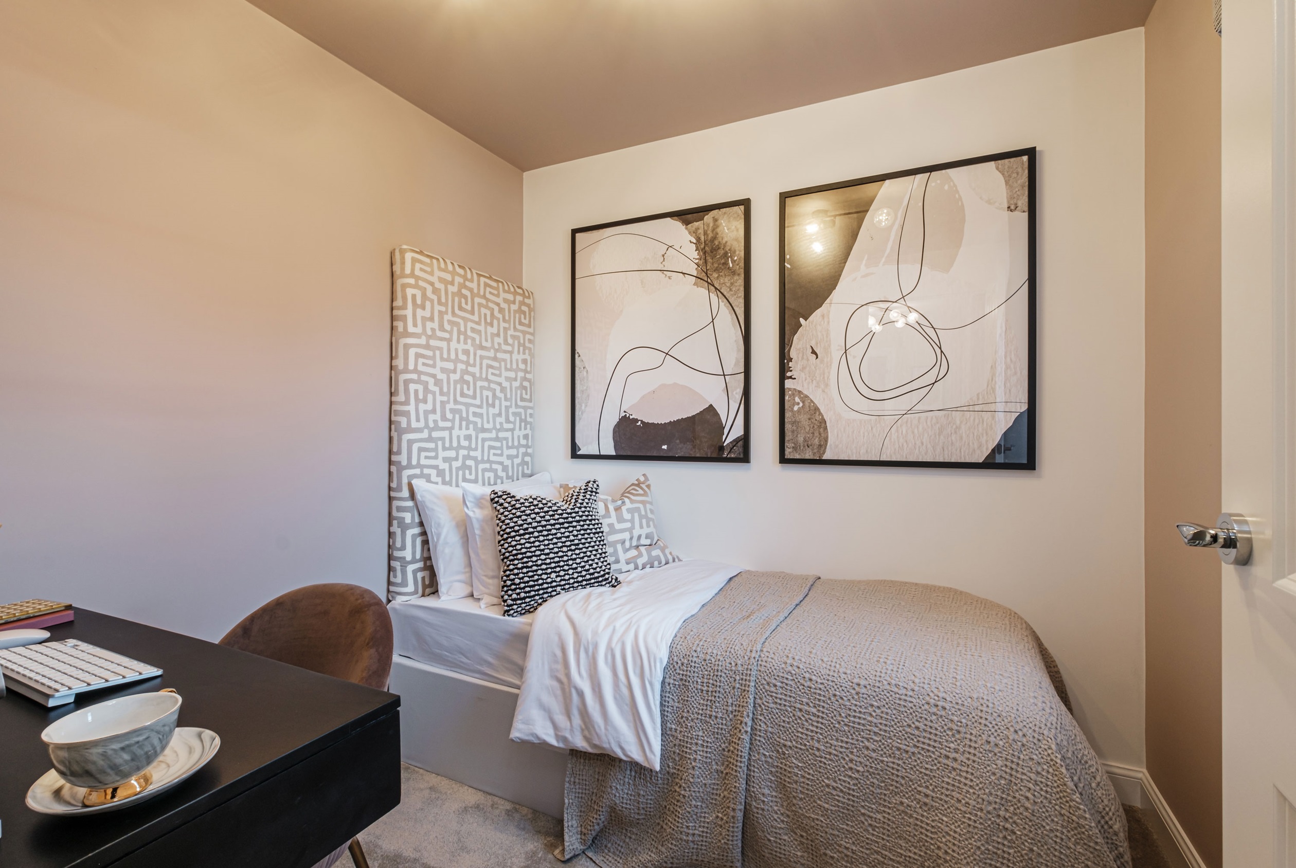 Interior view of bed 4 in our 4 bed Alderney home