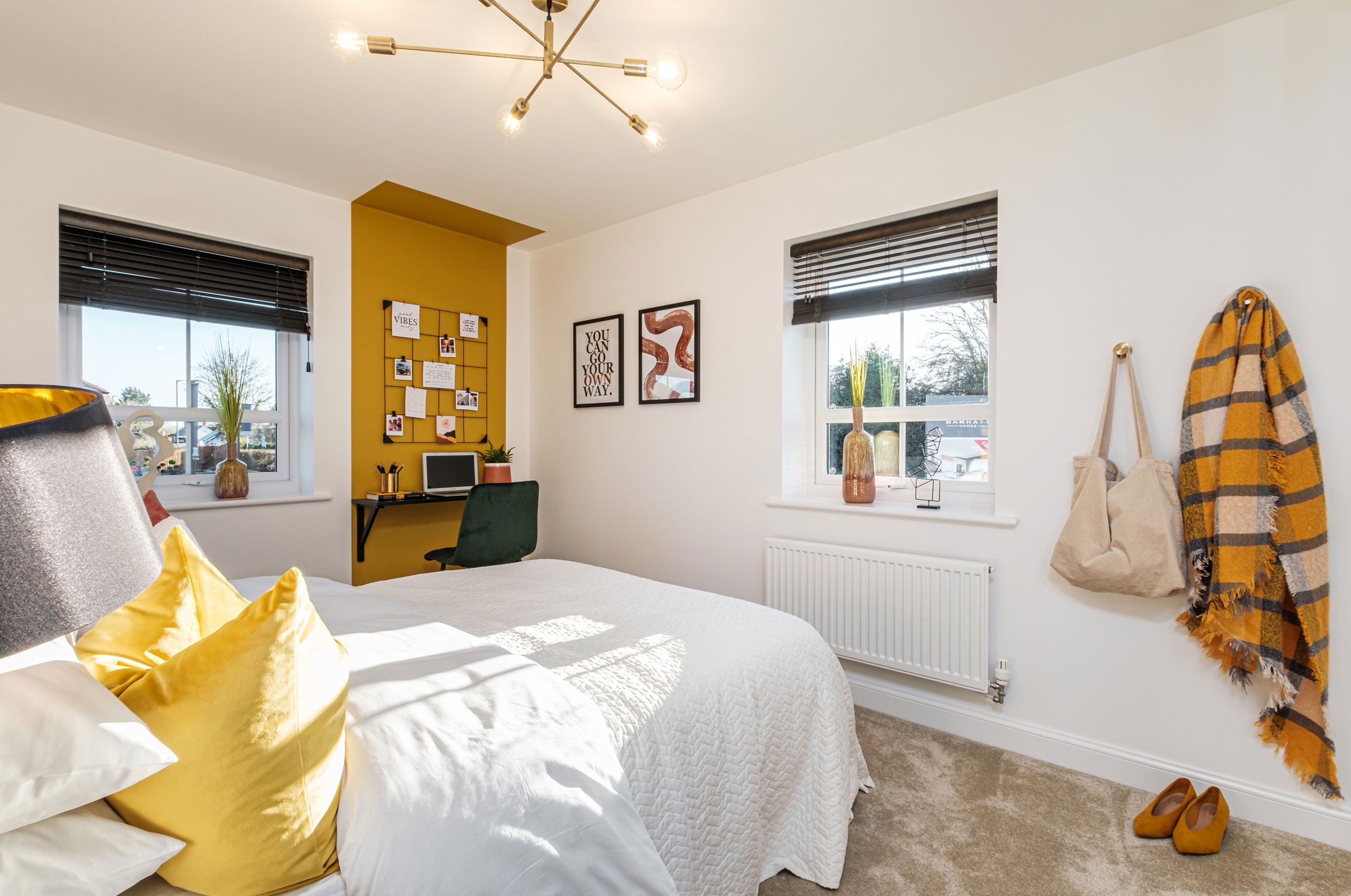Interior view of bed 3 in our 4 bed Alderney home