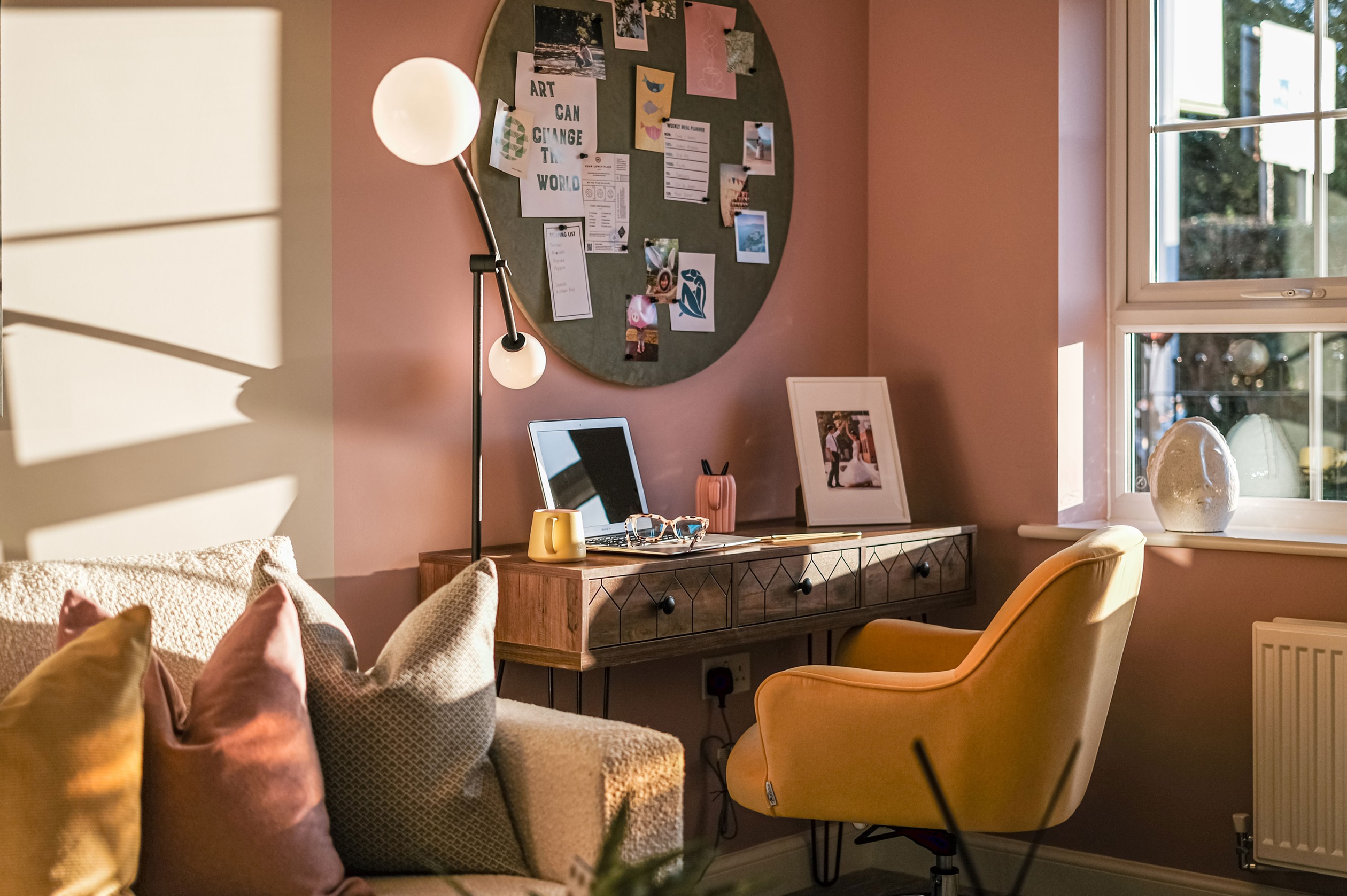 Interior view of flexible office space usage in our Ellerton home