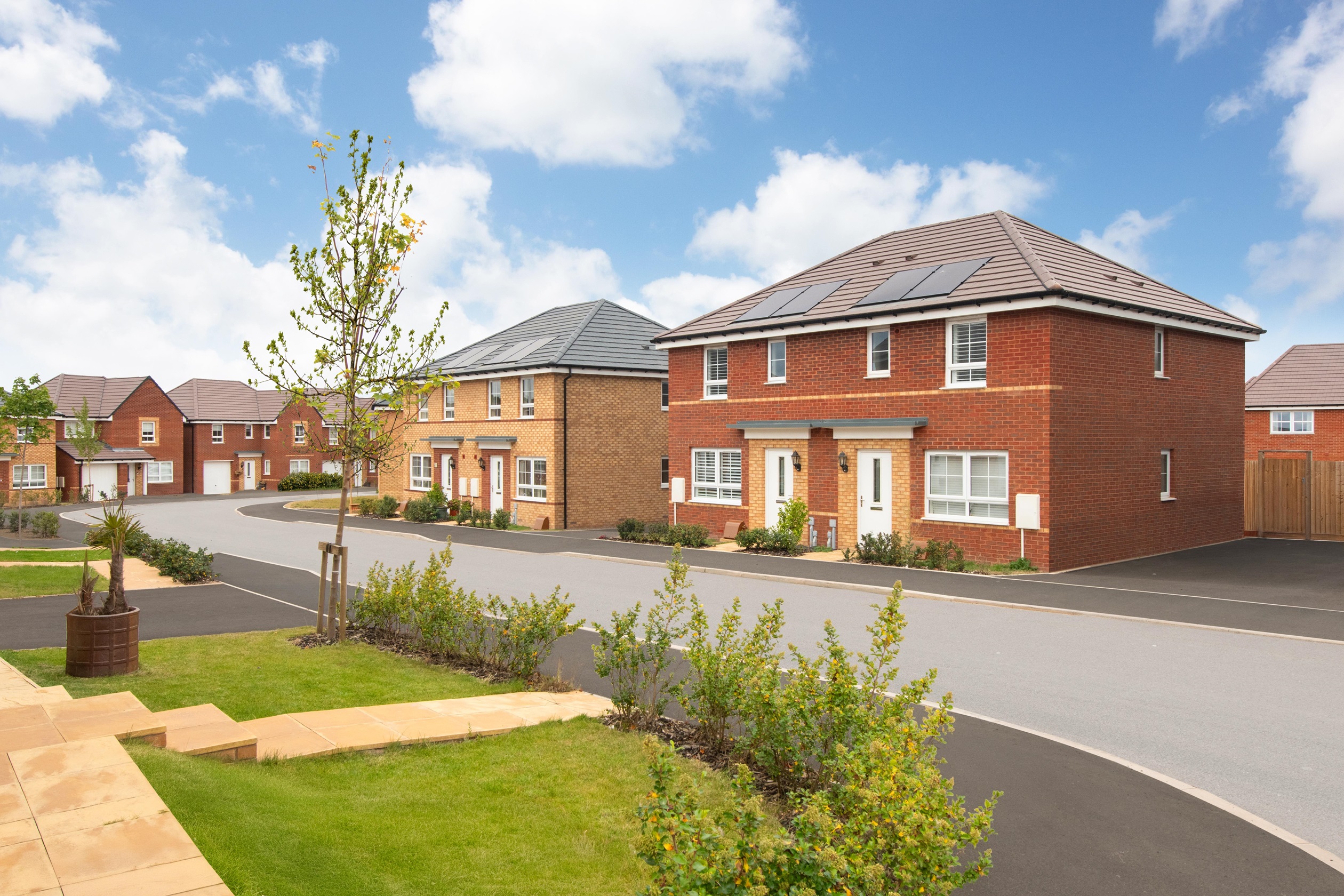 Exterior view of our 3 bed Ellerton and Maidstone homes
