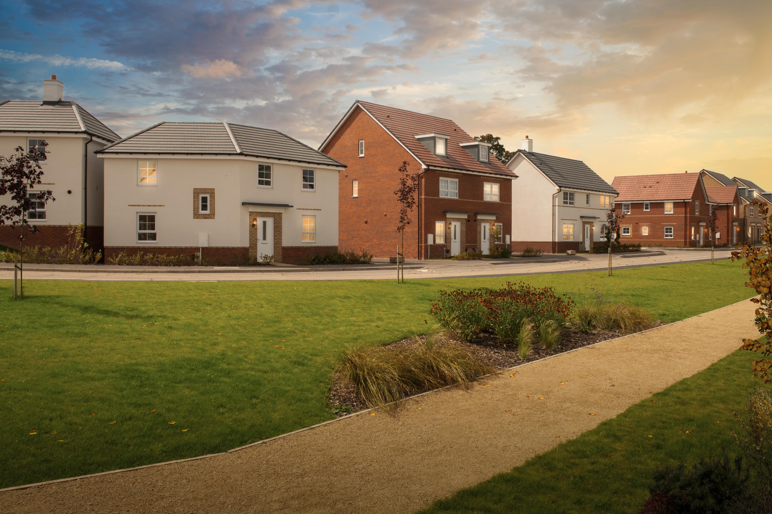 Exterior view of our3 bed homes at The Lilies