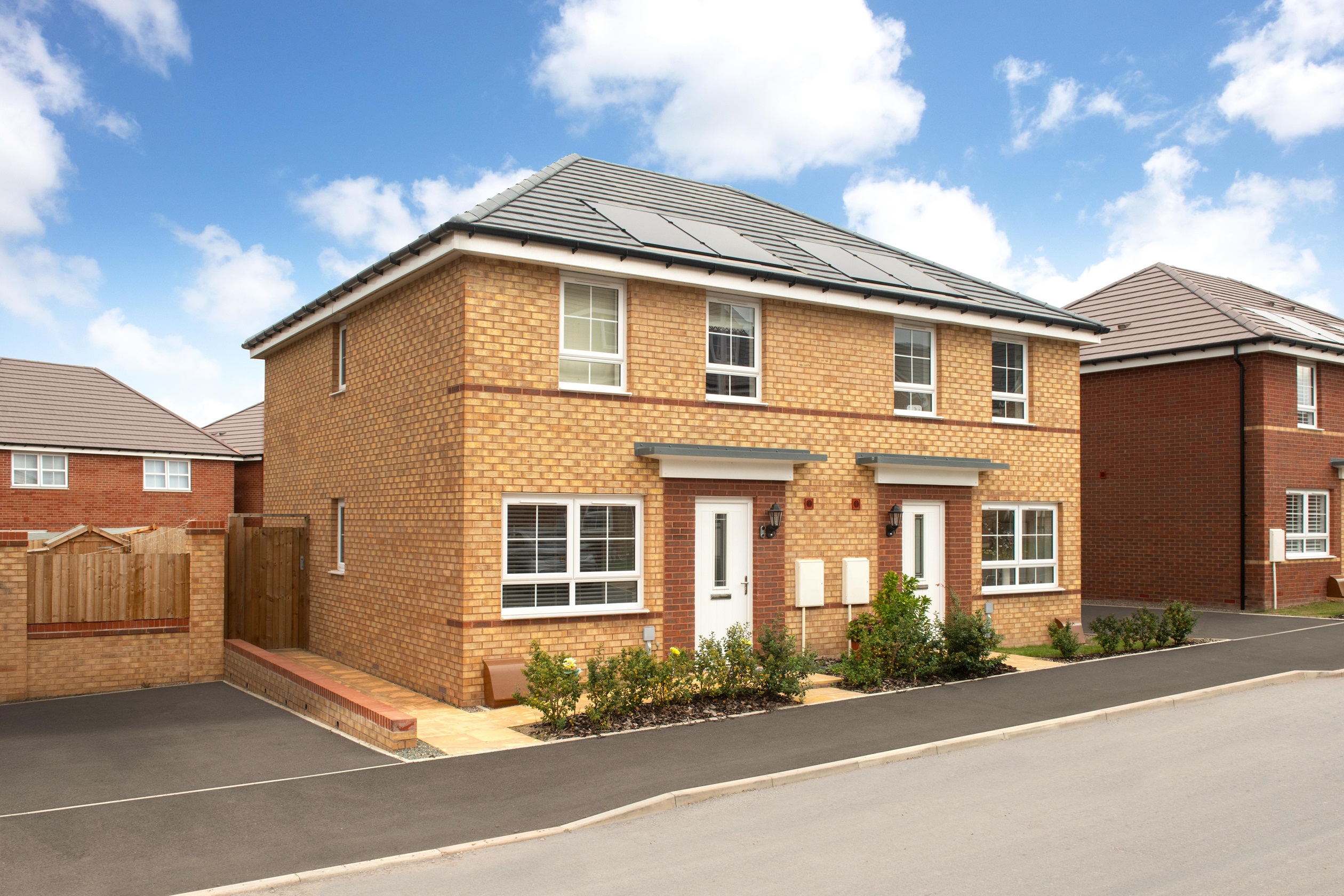 Exterior view of our 3 bed Lutterworth  home