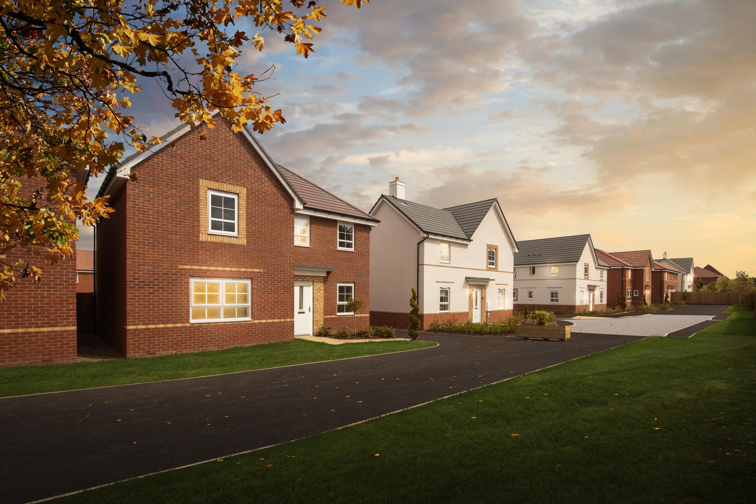 Exterior view of our 4 bed Radleigh and Alderney homes