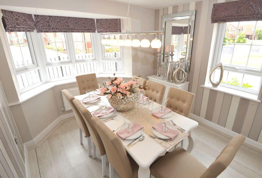 Typical Alnwick separate dining room with bay window