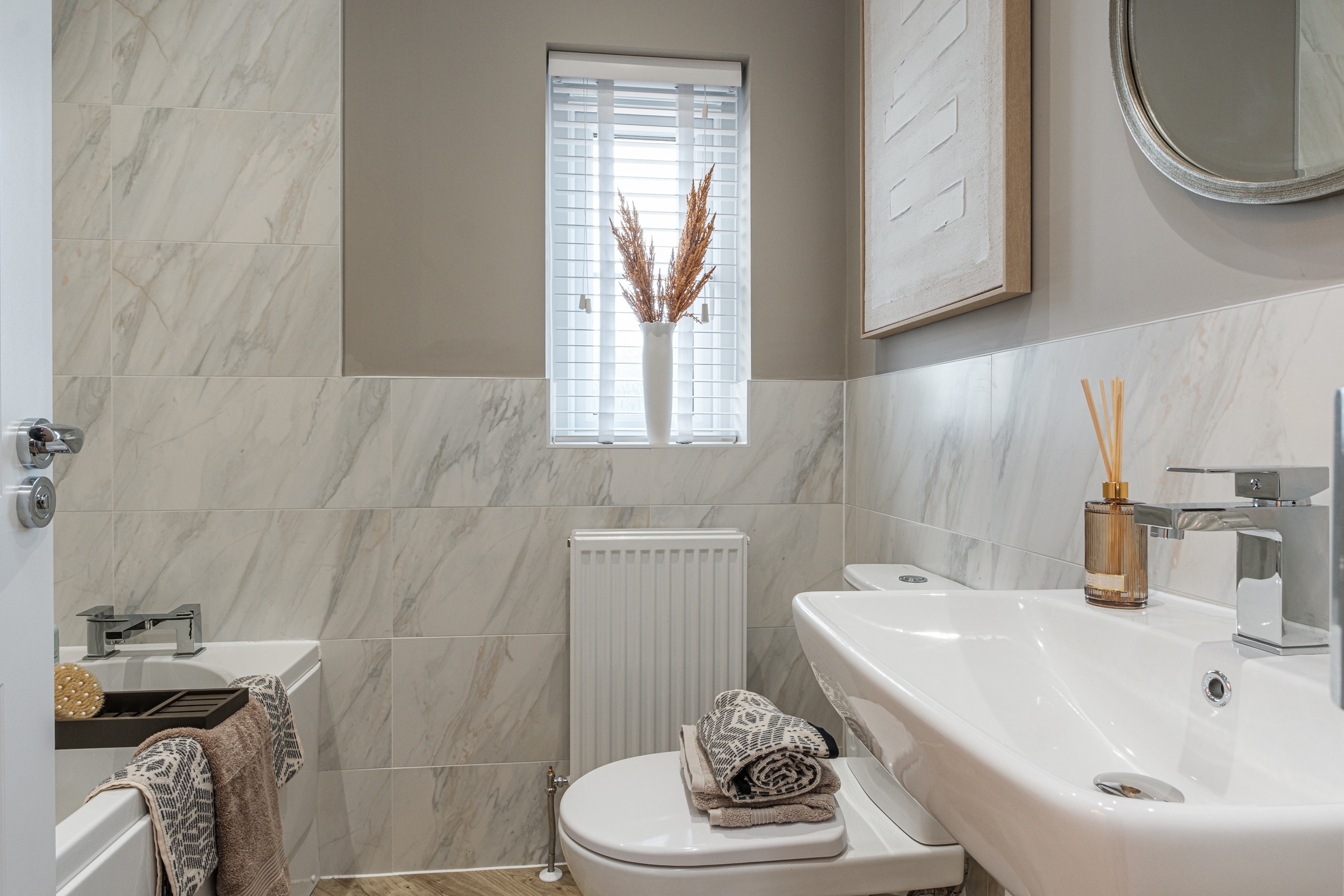 Interior view of the bathroom in our 3 bed Kingsville
