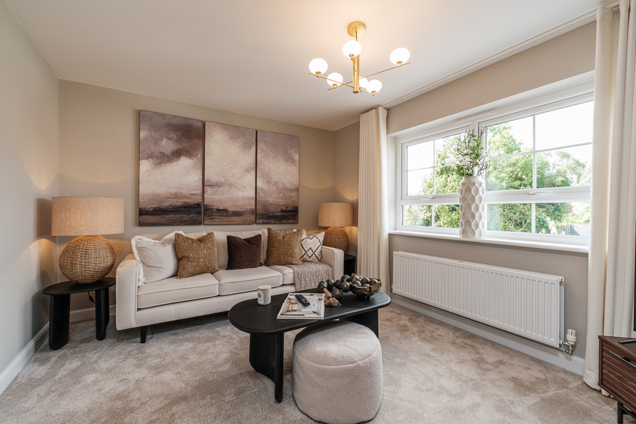 Interior view of the living room in our 3 bed Kingsville
