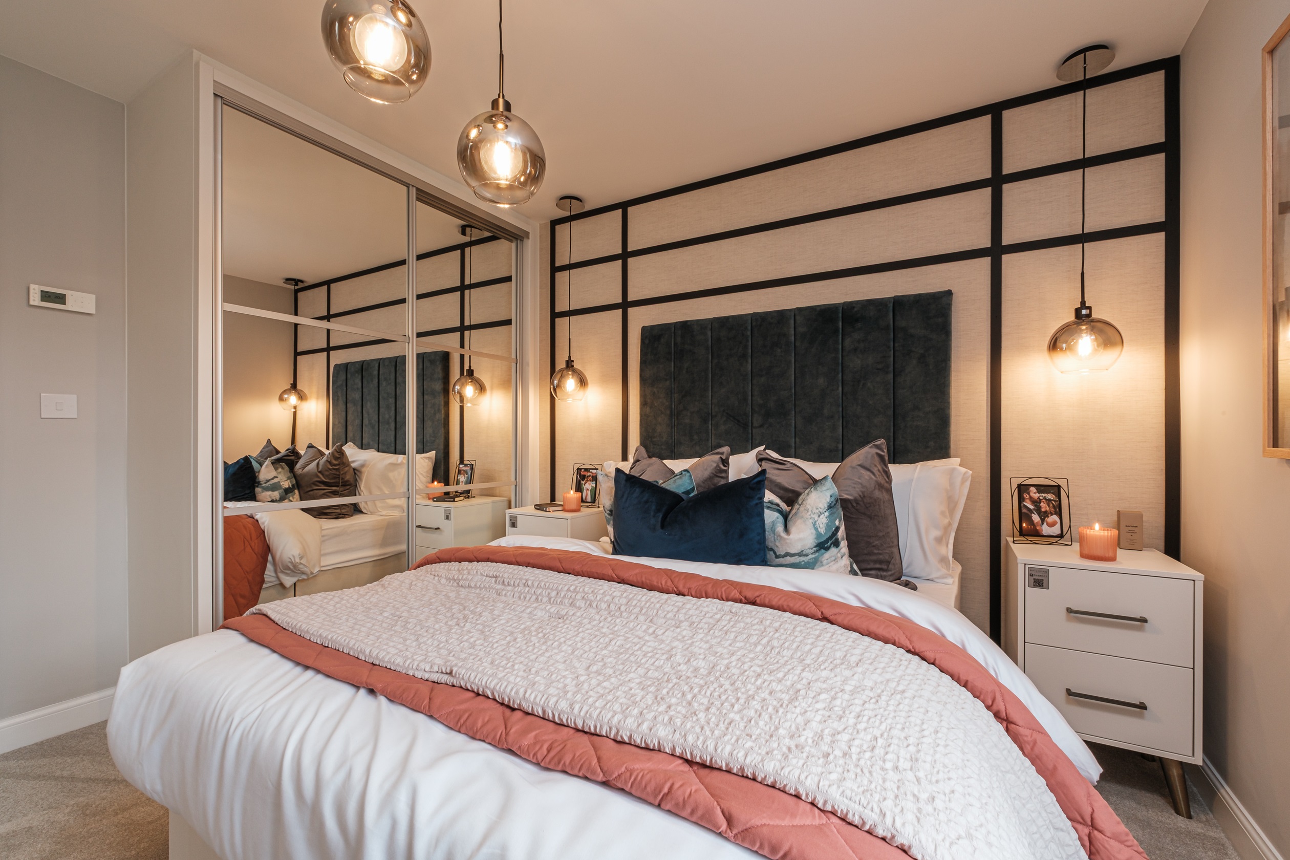 Interior view of the main bedroom in our Moresby 3 bed home