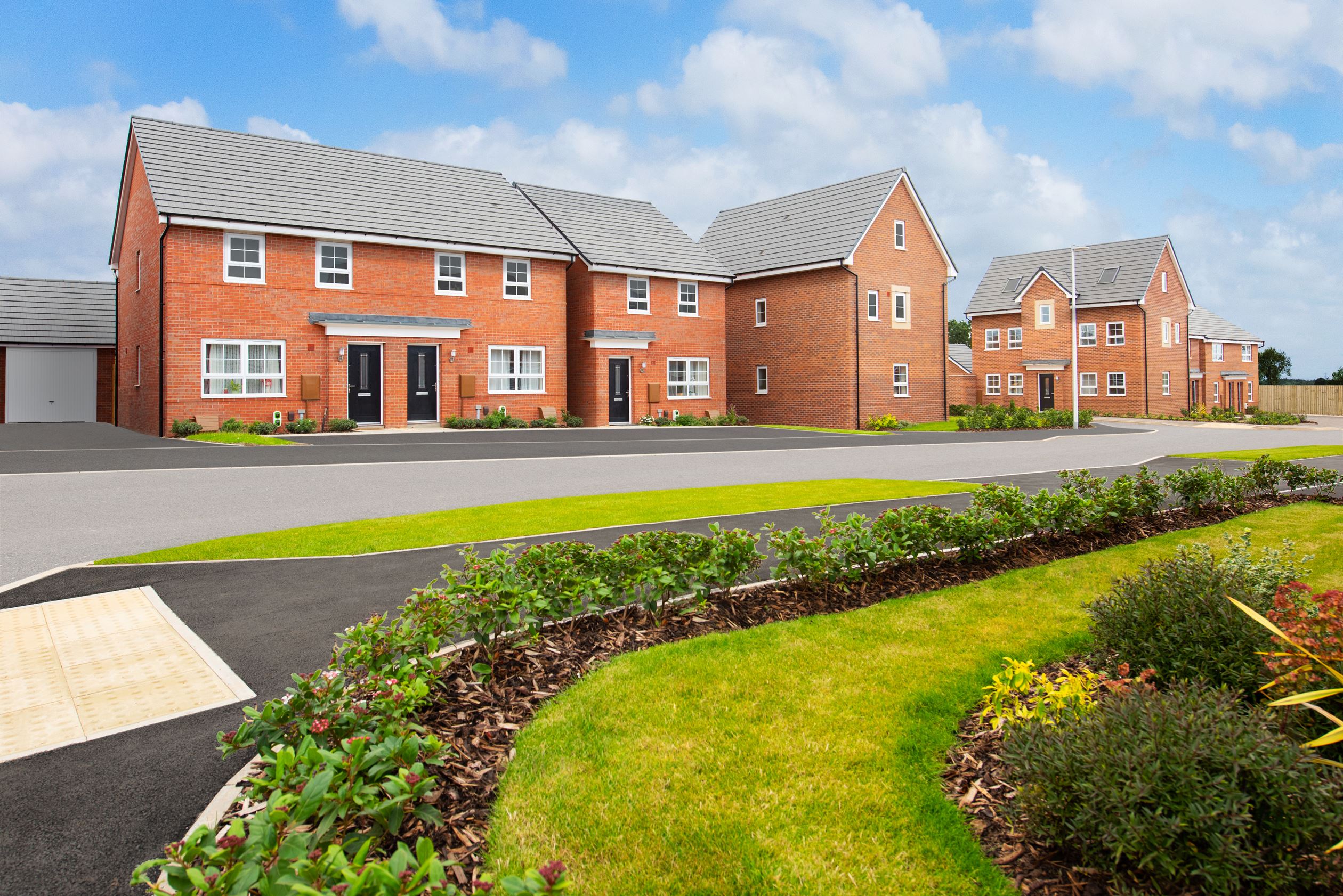 Outside view of our 3 bed Maidstone & 4 bed Hesketh homes