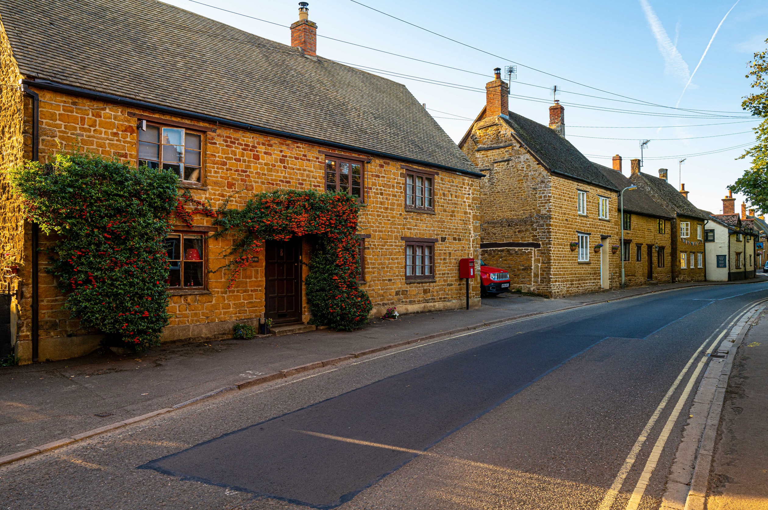 Exterior streetscene of the Bodicote Village in Banbury 