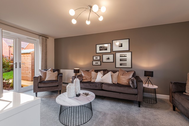 Interior view of living room in our Lutterworth 3 bedroom home