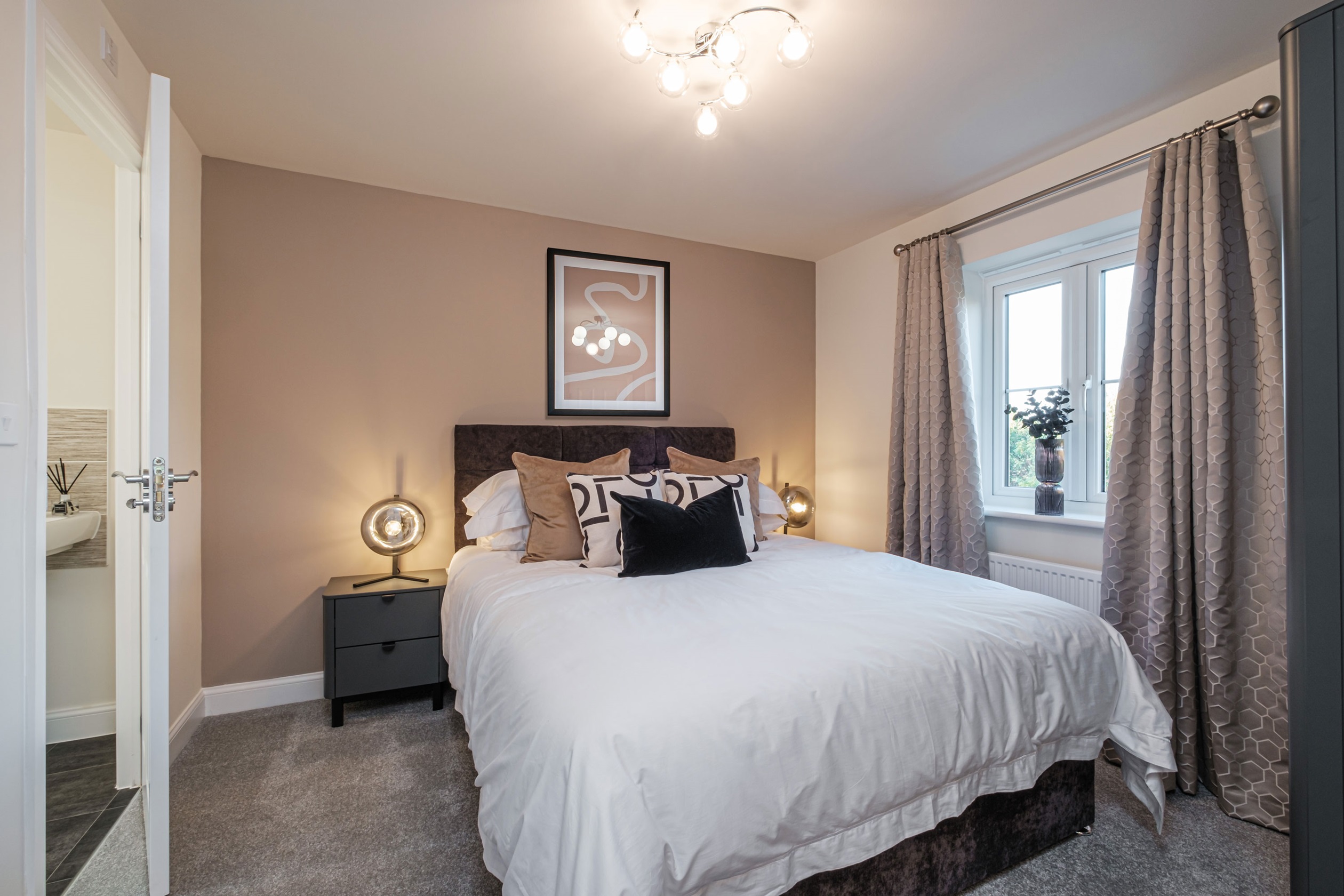 Interior view of bed 1 in our Lutterworth 3 bedroom home