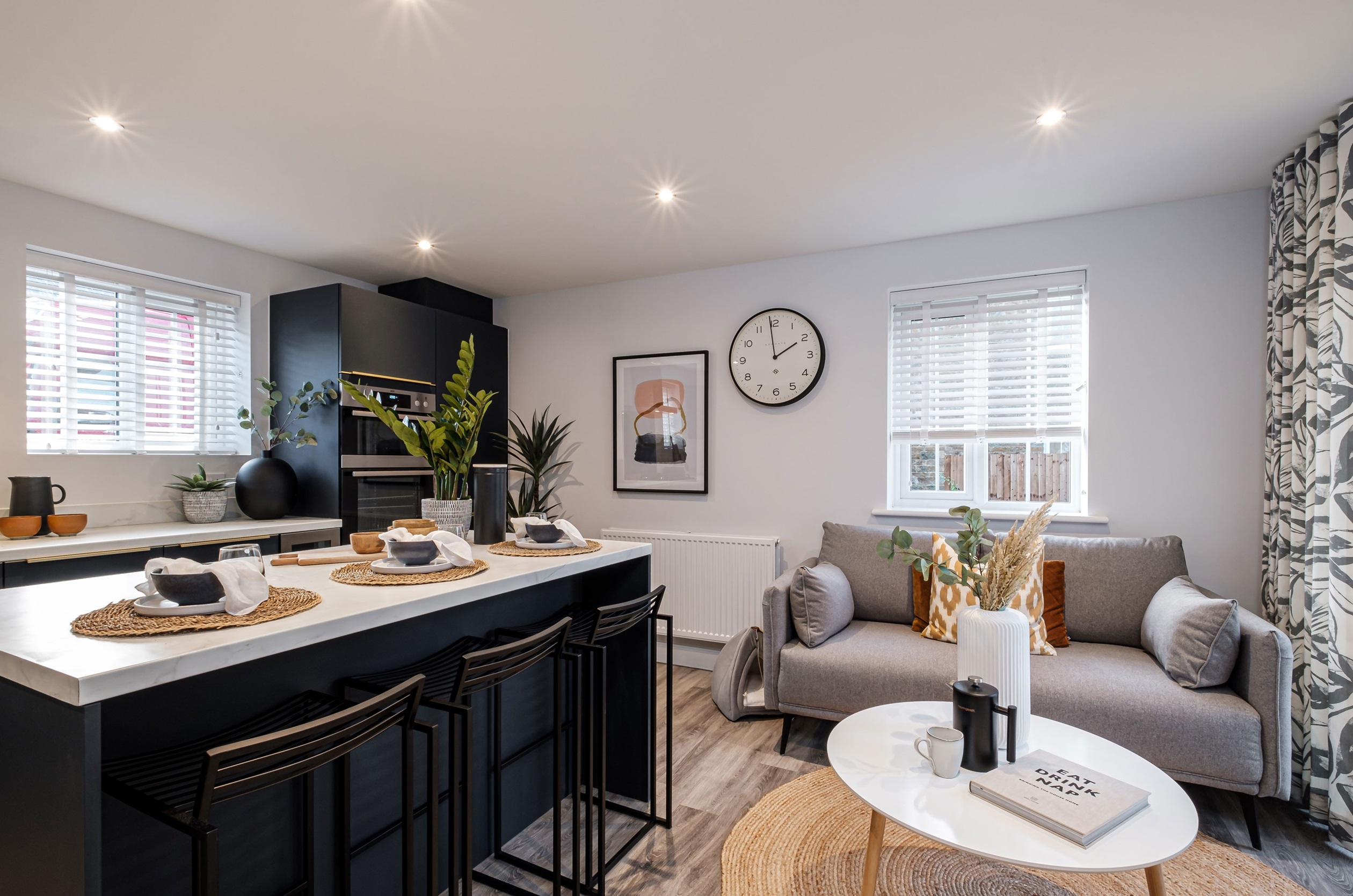 Interior view of the kitchen & dining area in our 4 bed Alderney home