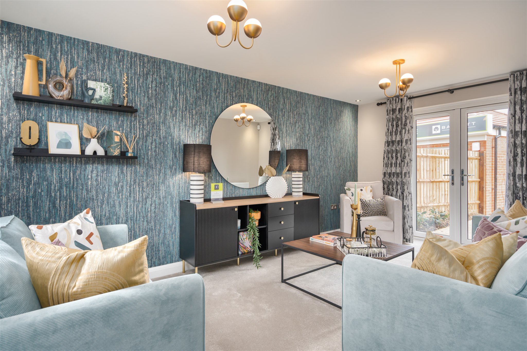 Inside view of the Alderney lounge. 4 bed home.