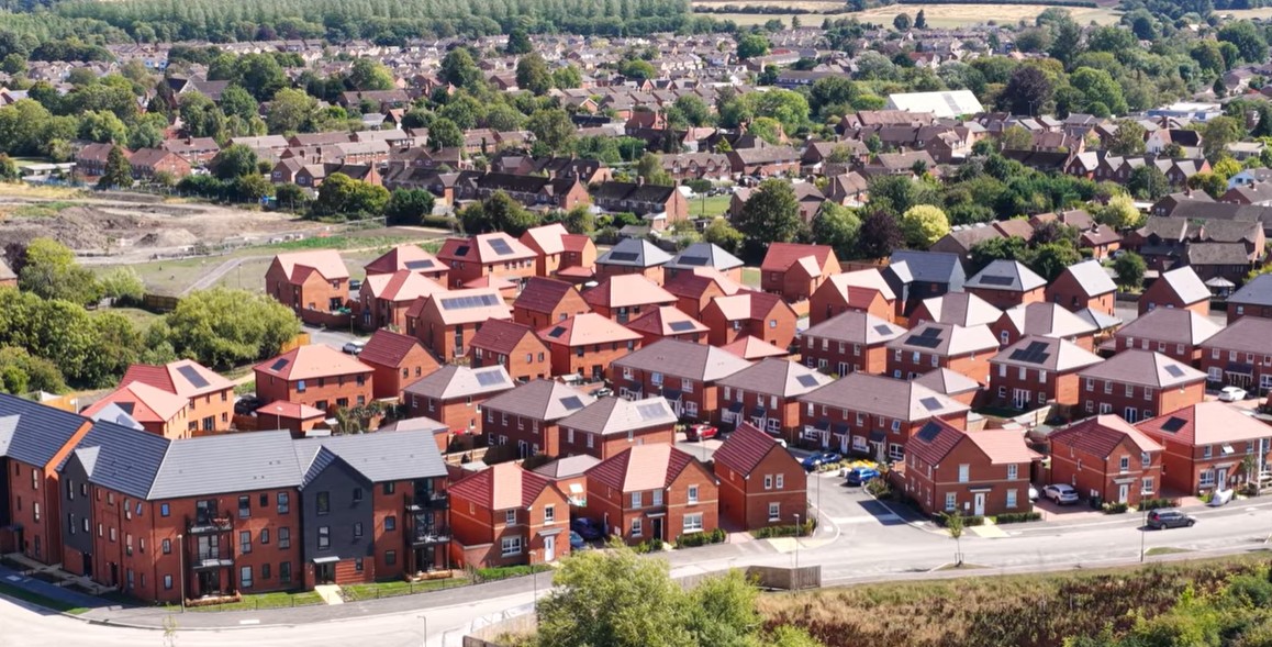 Brookside Meadows ariel shot barratt