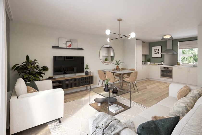 open-plan living area