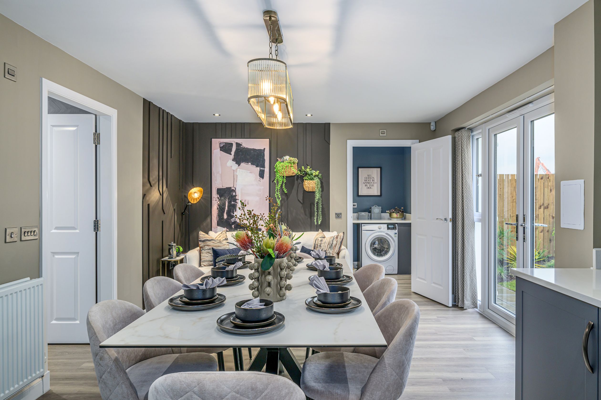 Dining space in 4 bedroom home