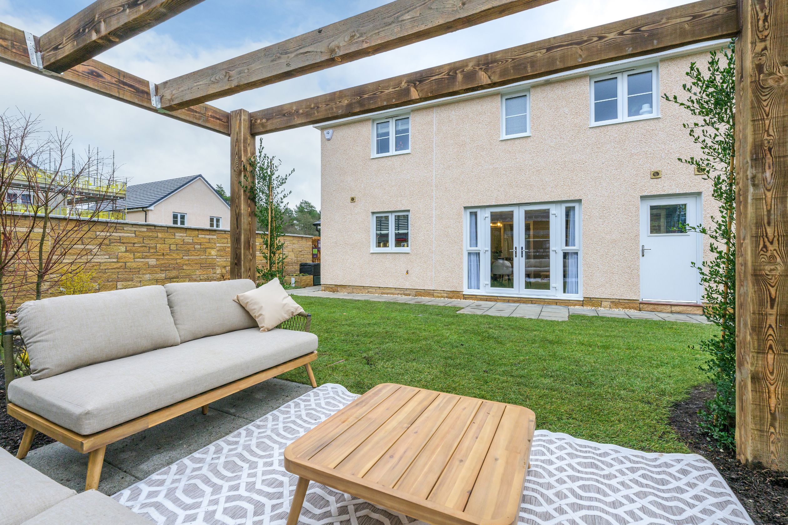 Rear garden of 4 bedroom home