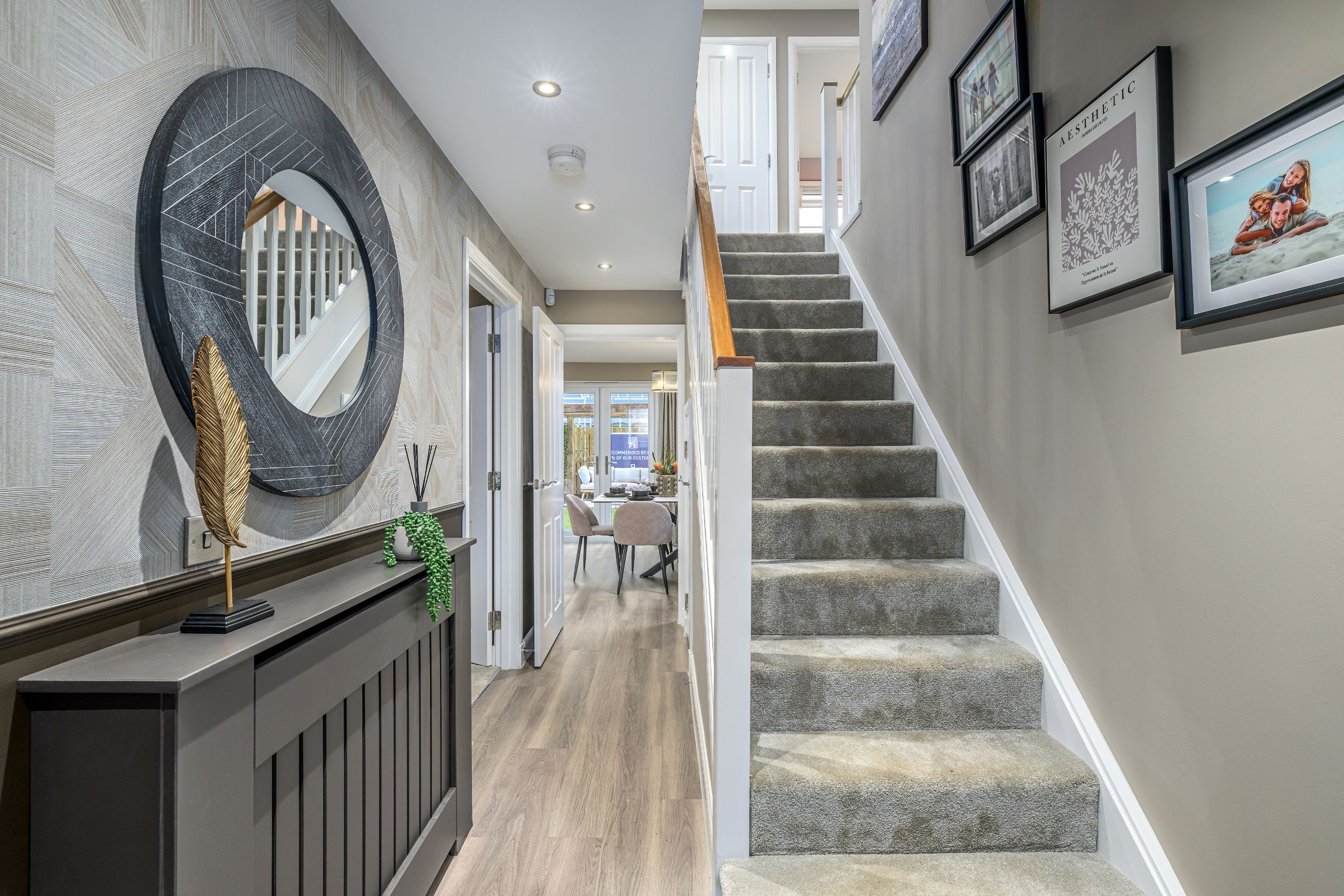 Hallway in 4 bedroom home