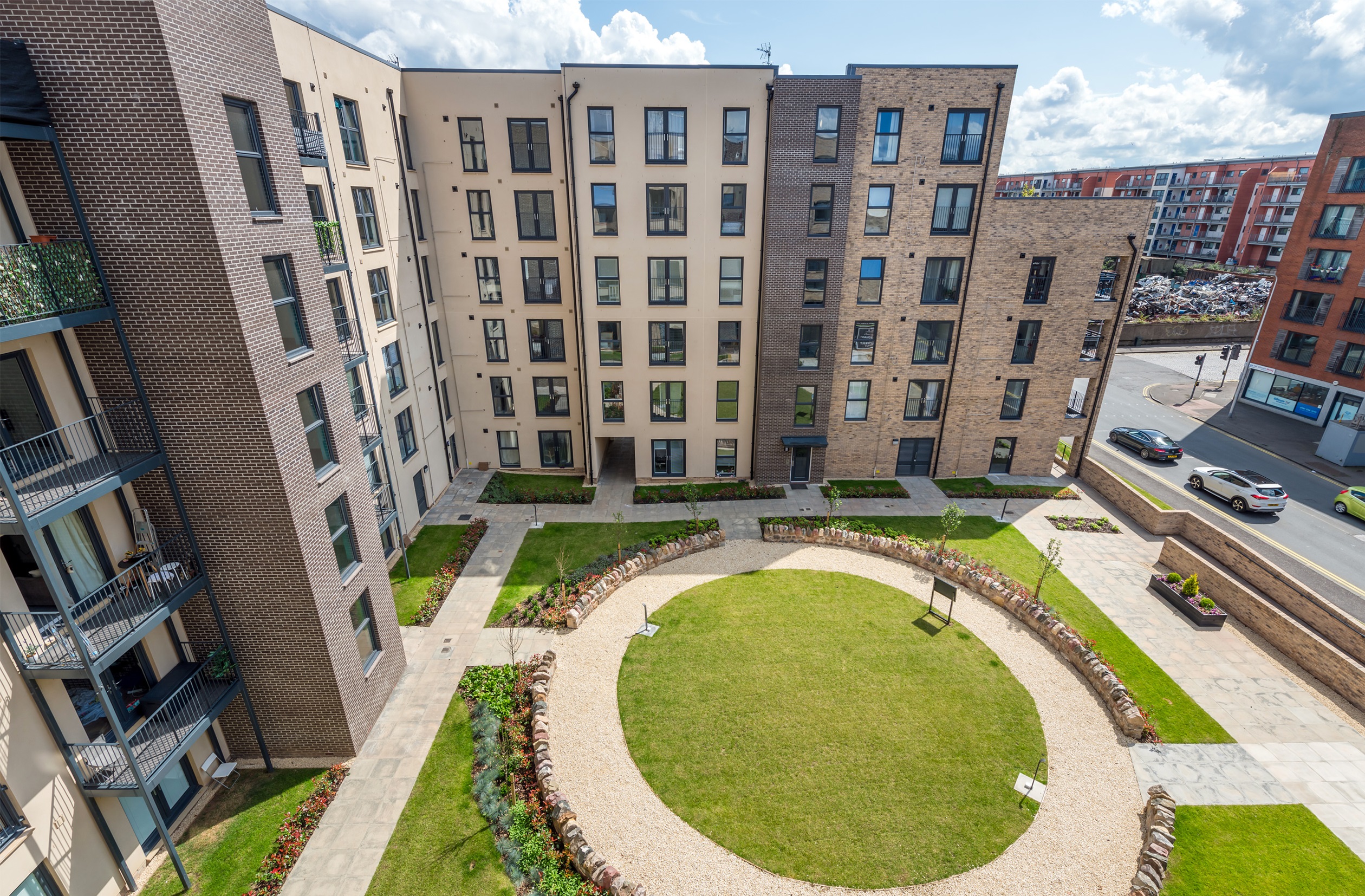 Garden view at Merchant Quay