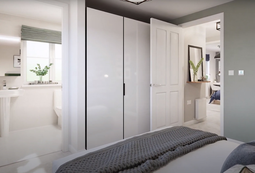 Abergeldie three bedroom home bedroom with en suite