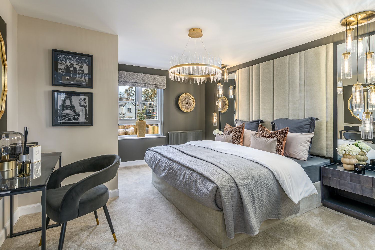 Main bedroom in 4 bedroom Harris house type