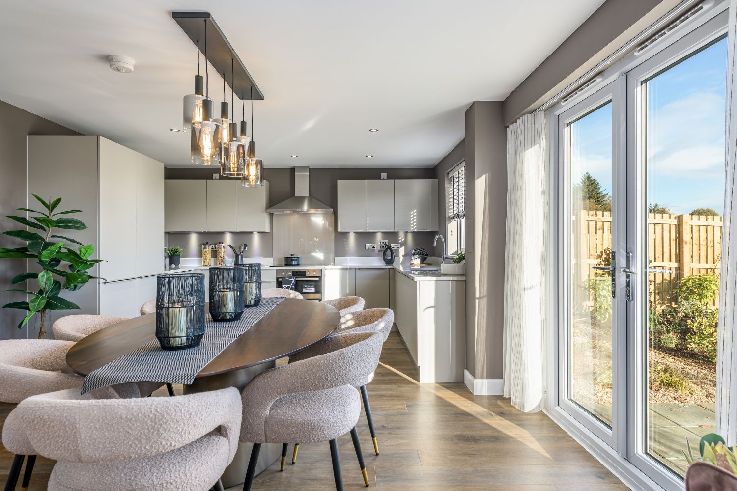 Kitchen/dining area in 4 bedroom Harris house type