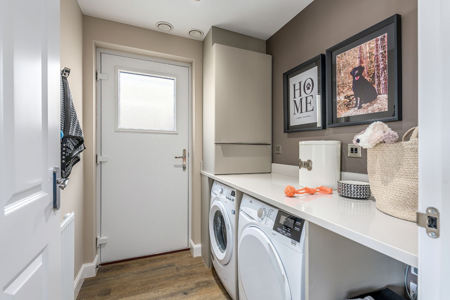 Utility room in 4 bedroom Harris house type
