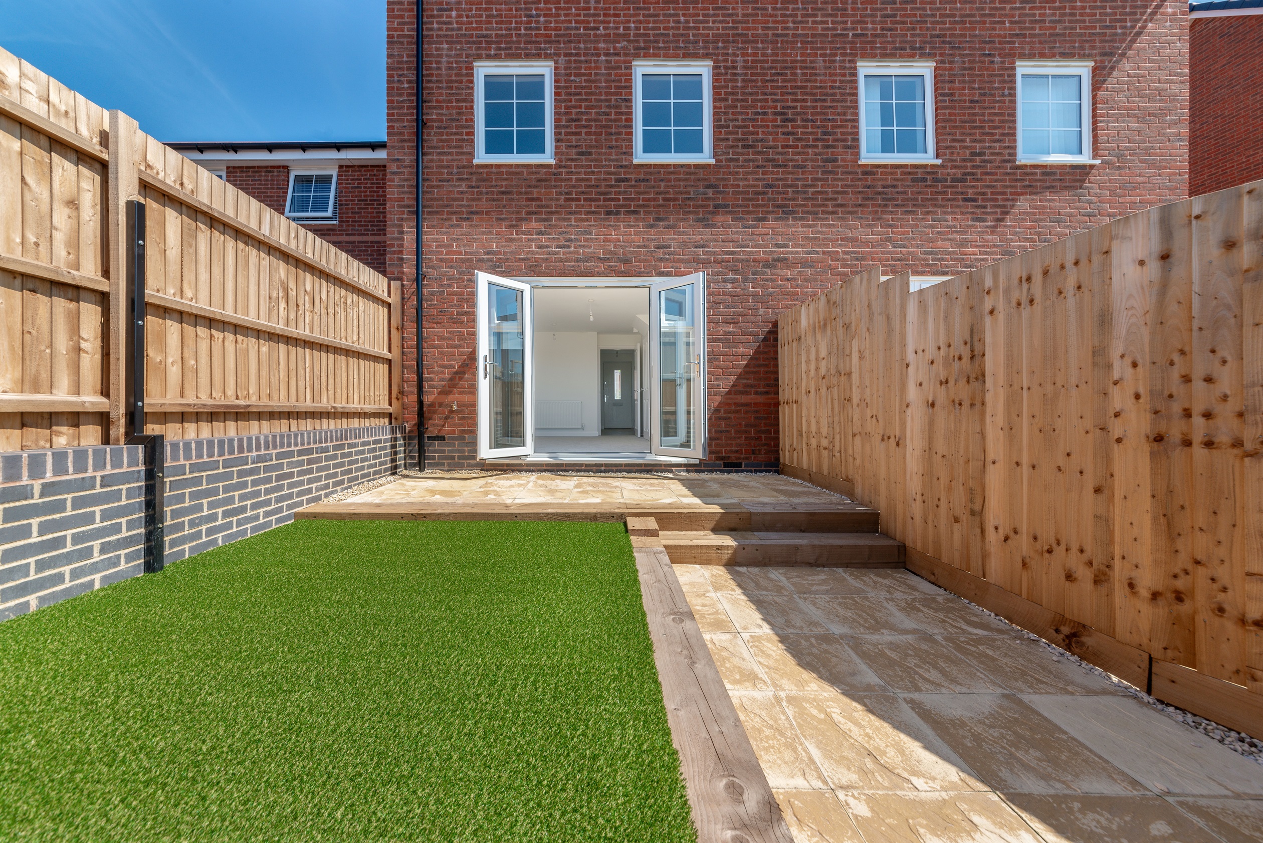 Saxon View Plot 128 garden 