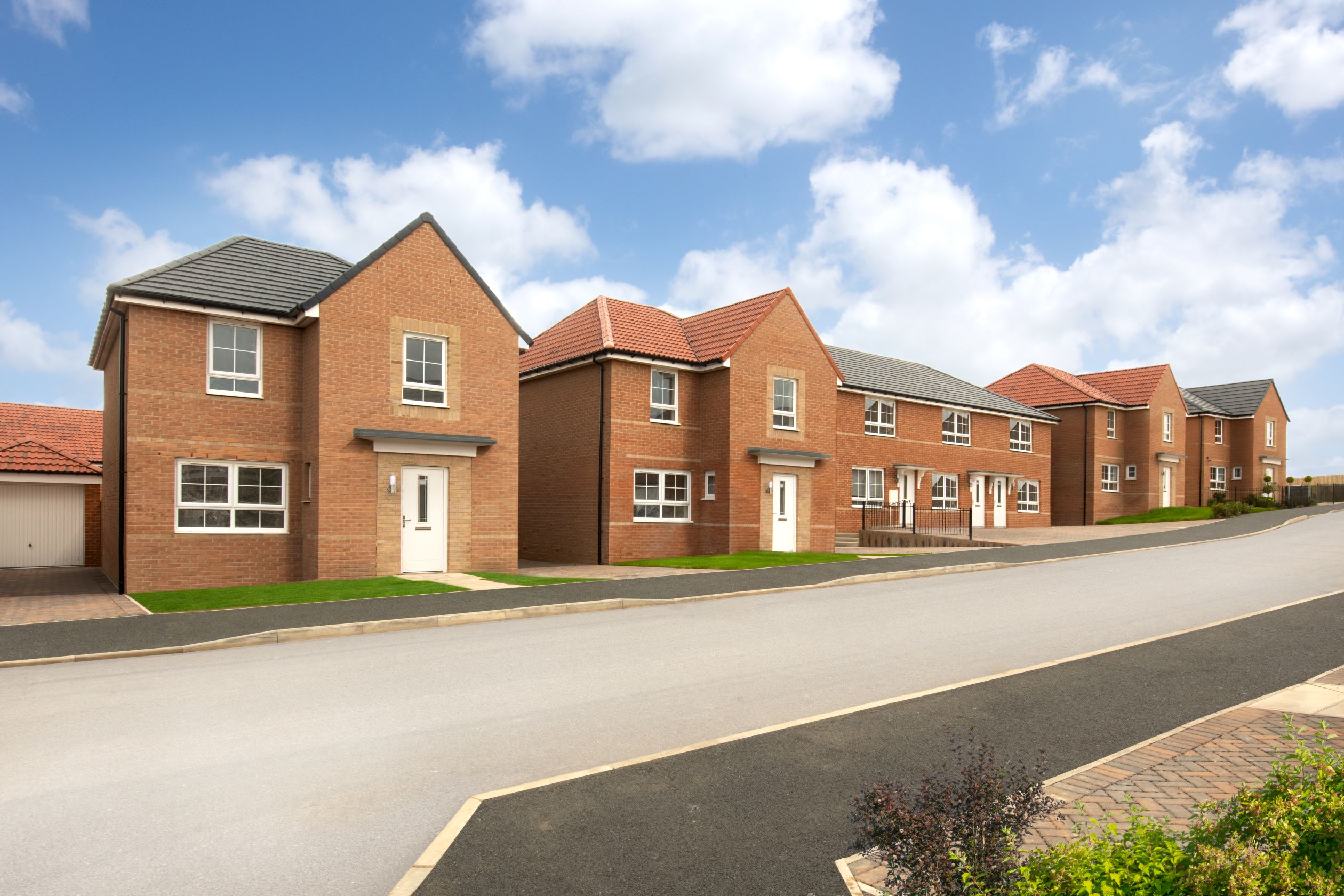 Outside view of homes at Alder Heights