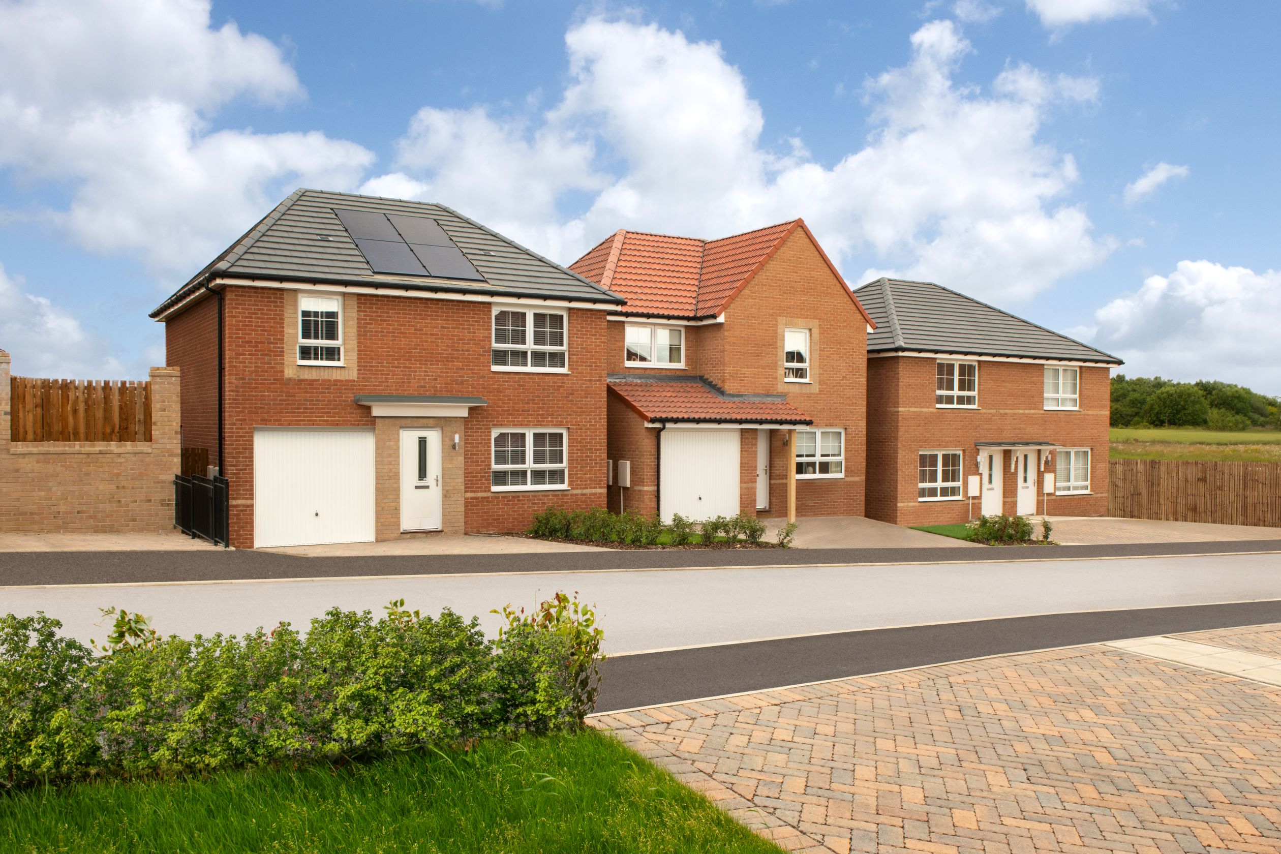 Outside view of homes at Alder Heights