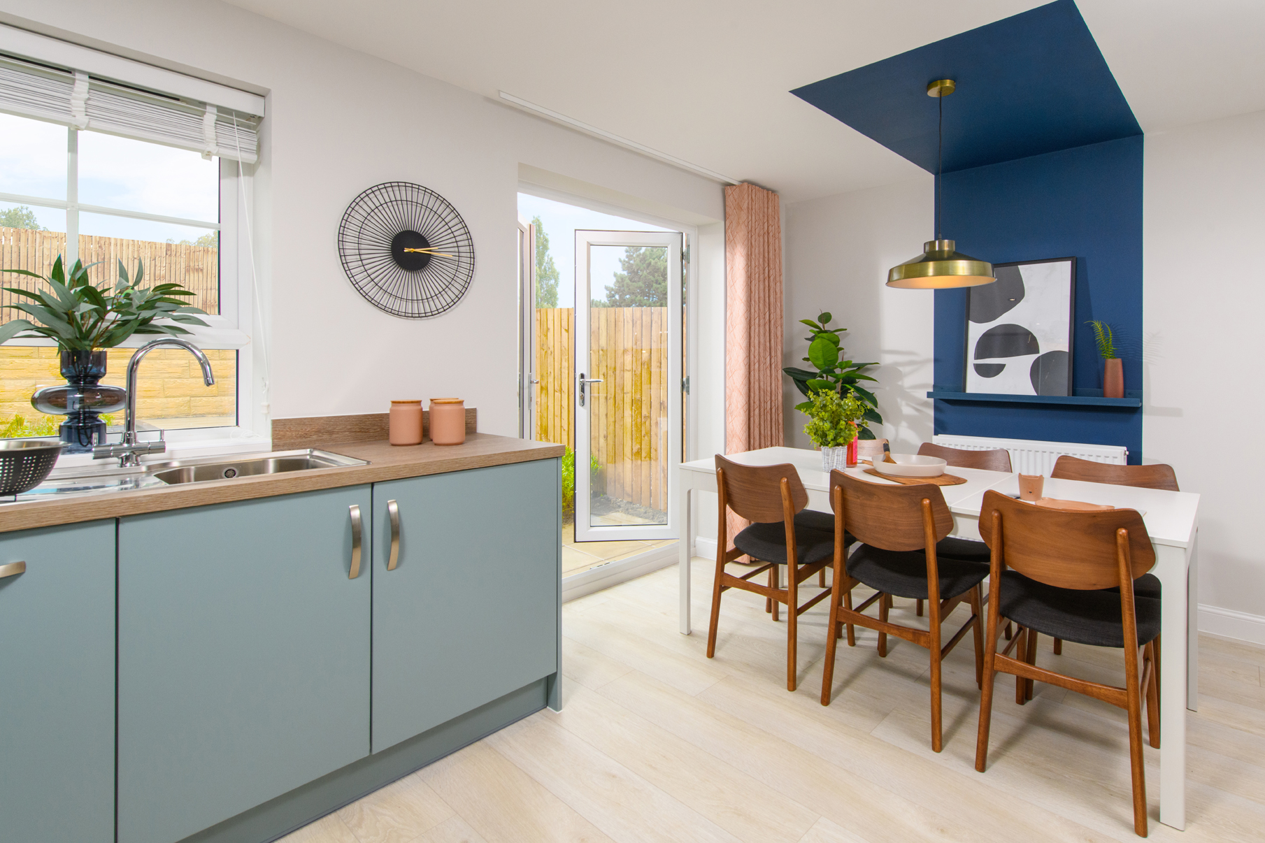 Dining area inside Ellerton home