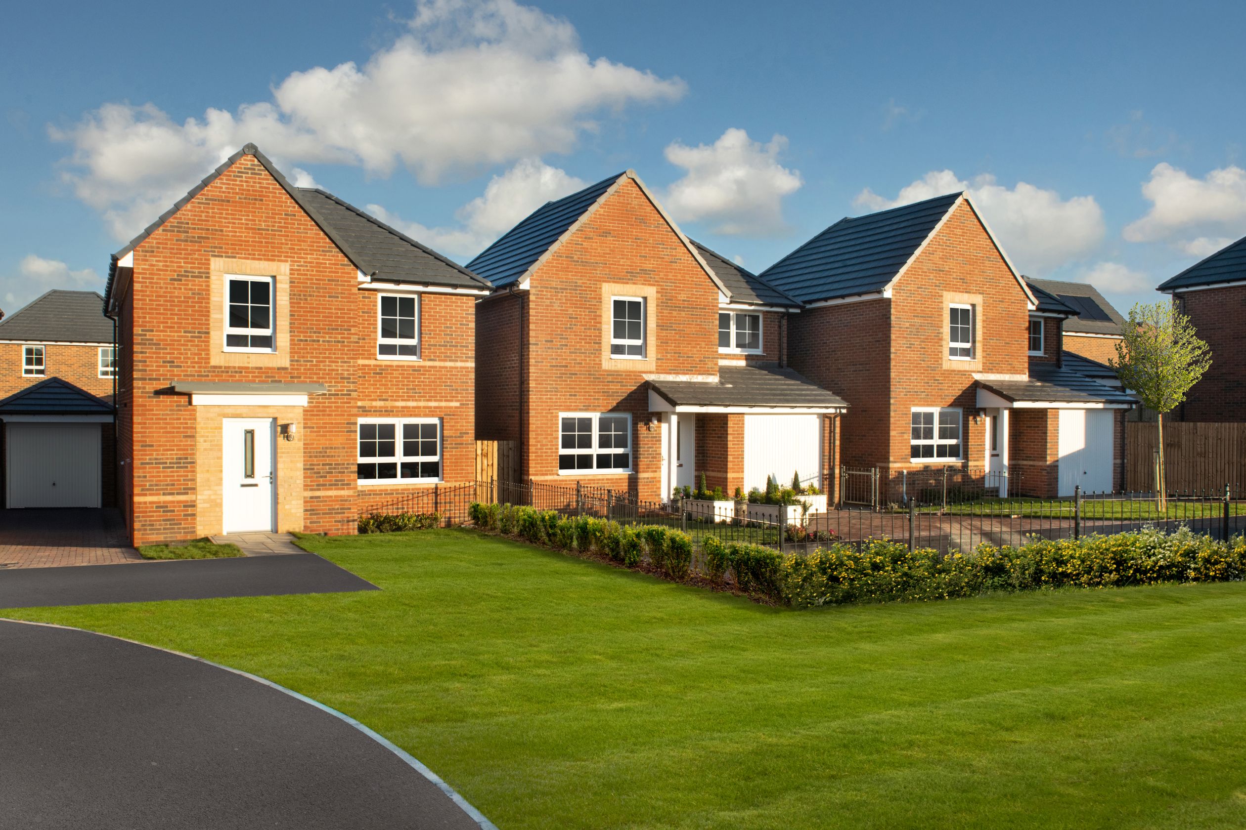 Outside view of homes at Church Fields