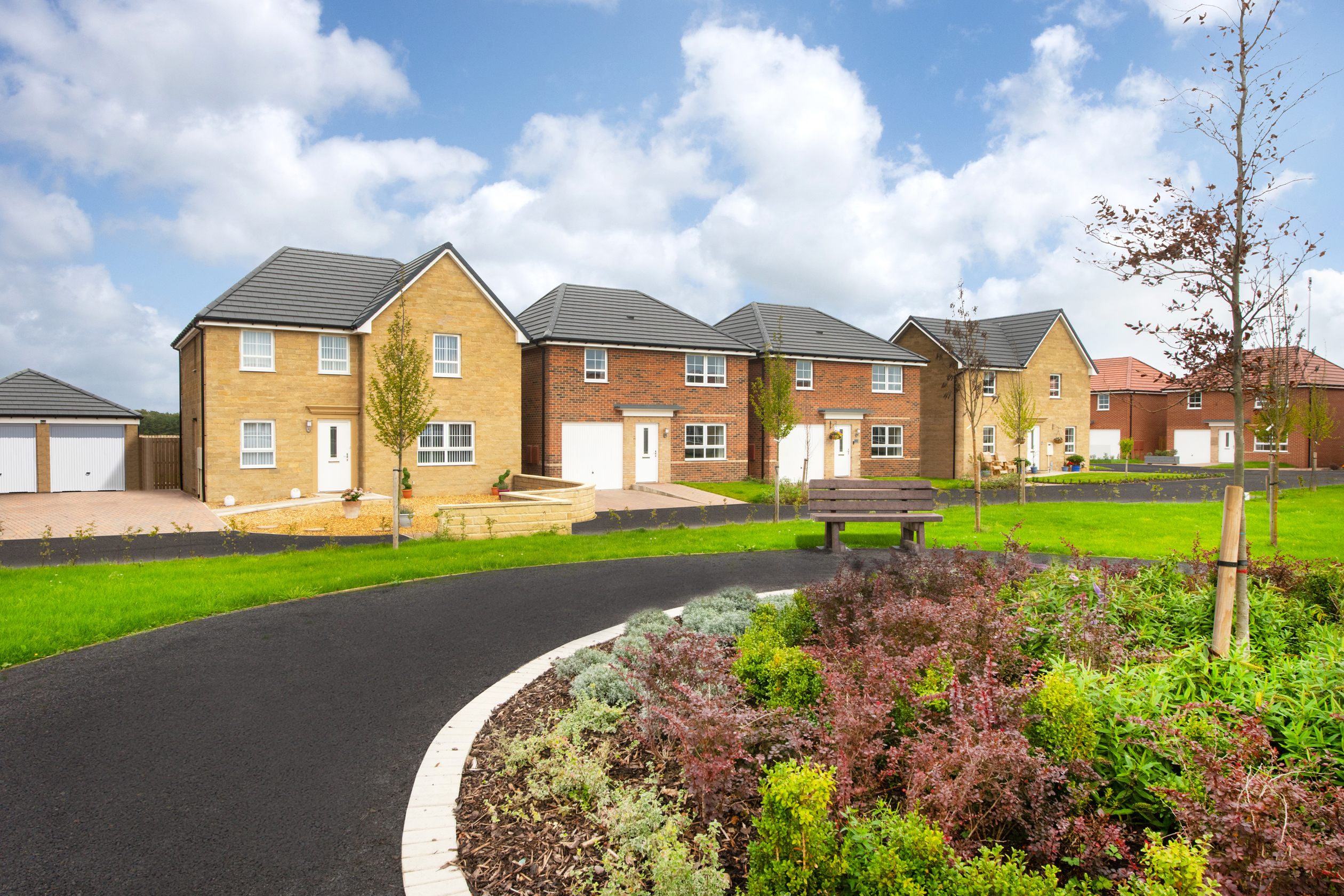 Outside view of homes at Church Fields