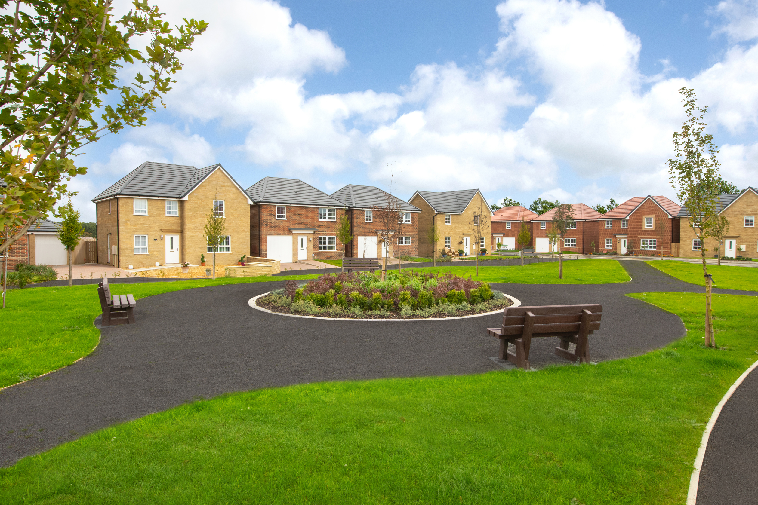 Outside view of homes at Church Fields