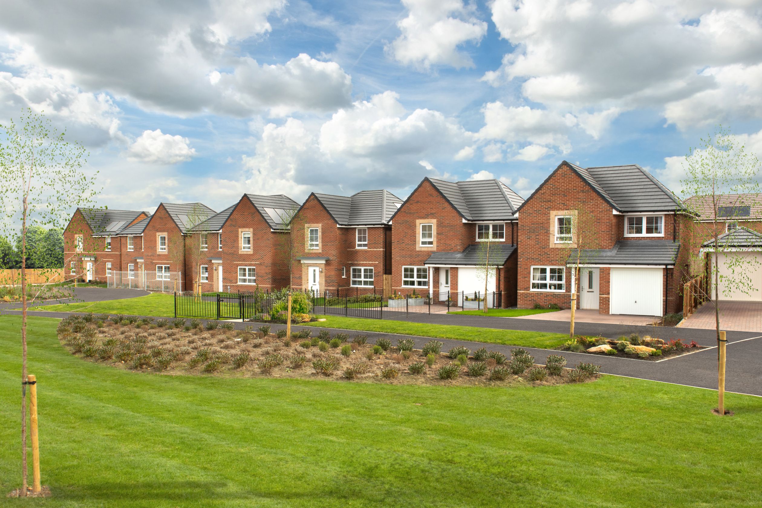 Outside view of homes at Church Fields