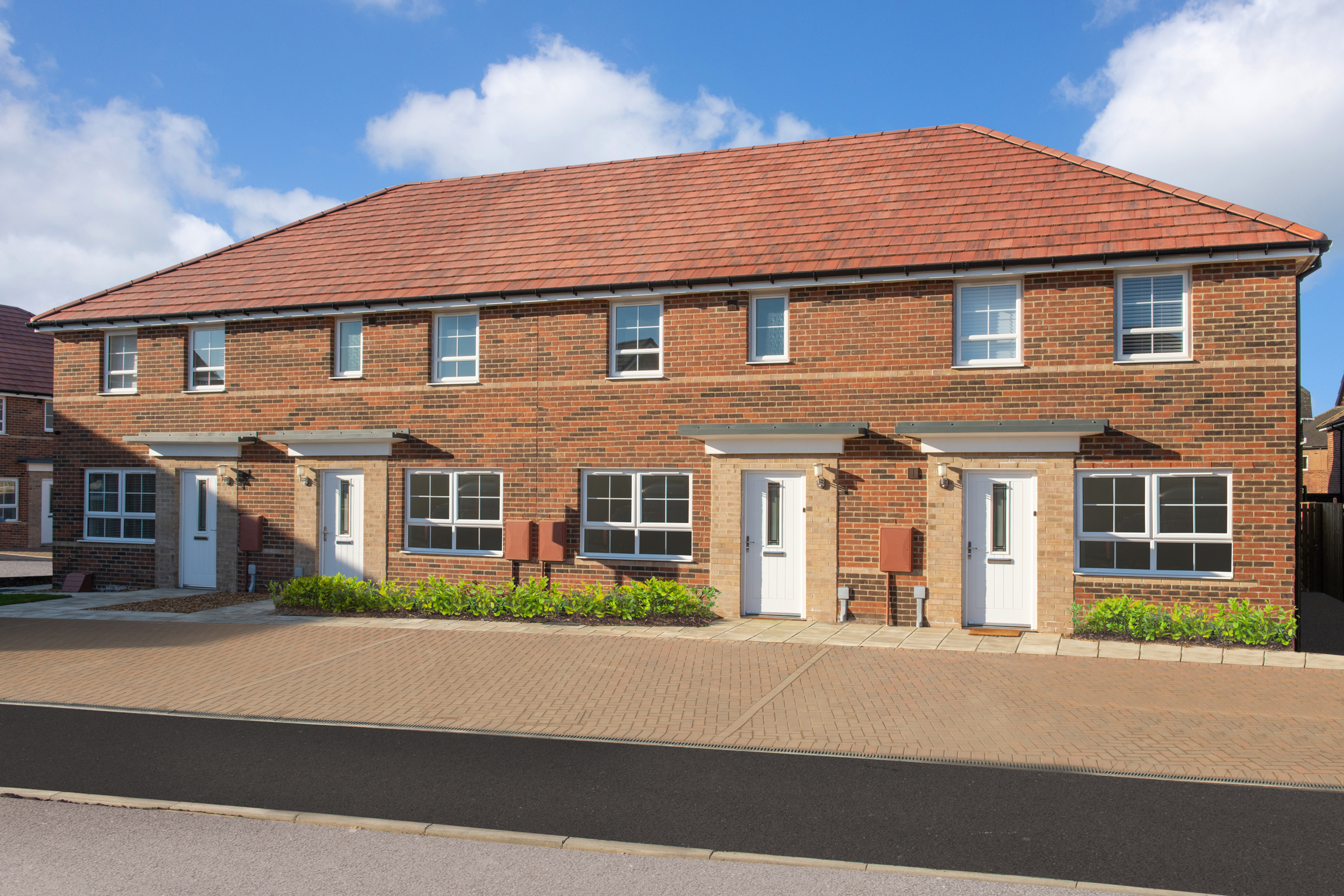 Outside view 3 bedroom terraced Ellerton home
